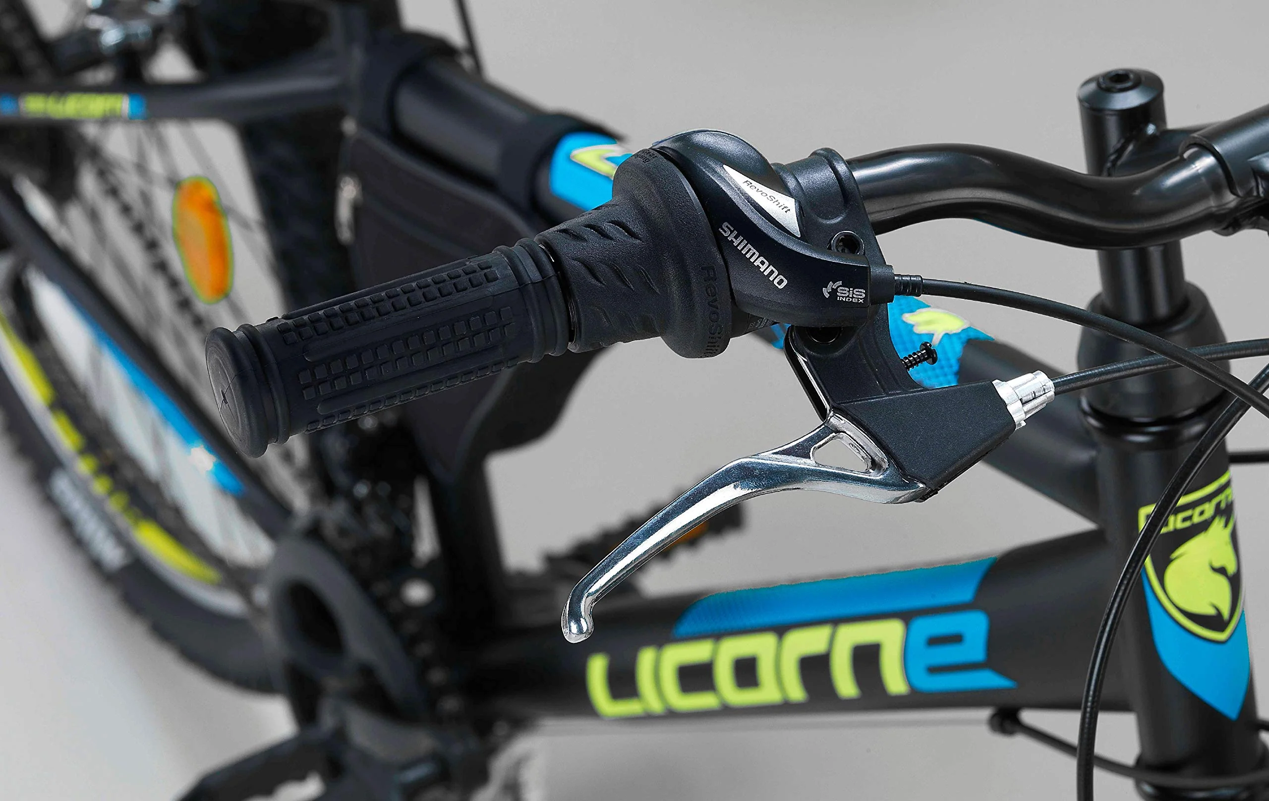 Licorne Bike Guide Premium Mountainbike in 20, 24, 26, 27.5 und 29 Zoll Fahrrad für Mädchen Jungen Herren und Damen (24 Zoll, Schwarz/Blau/Lime) - Image 9