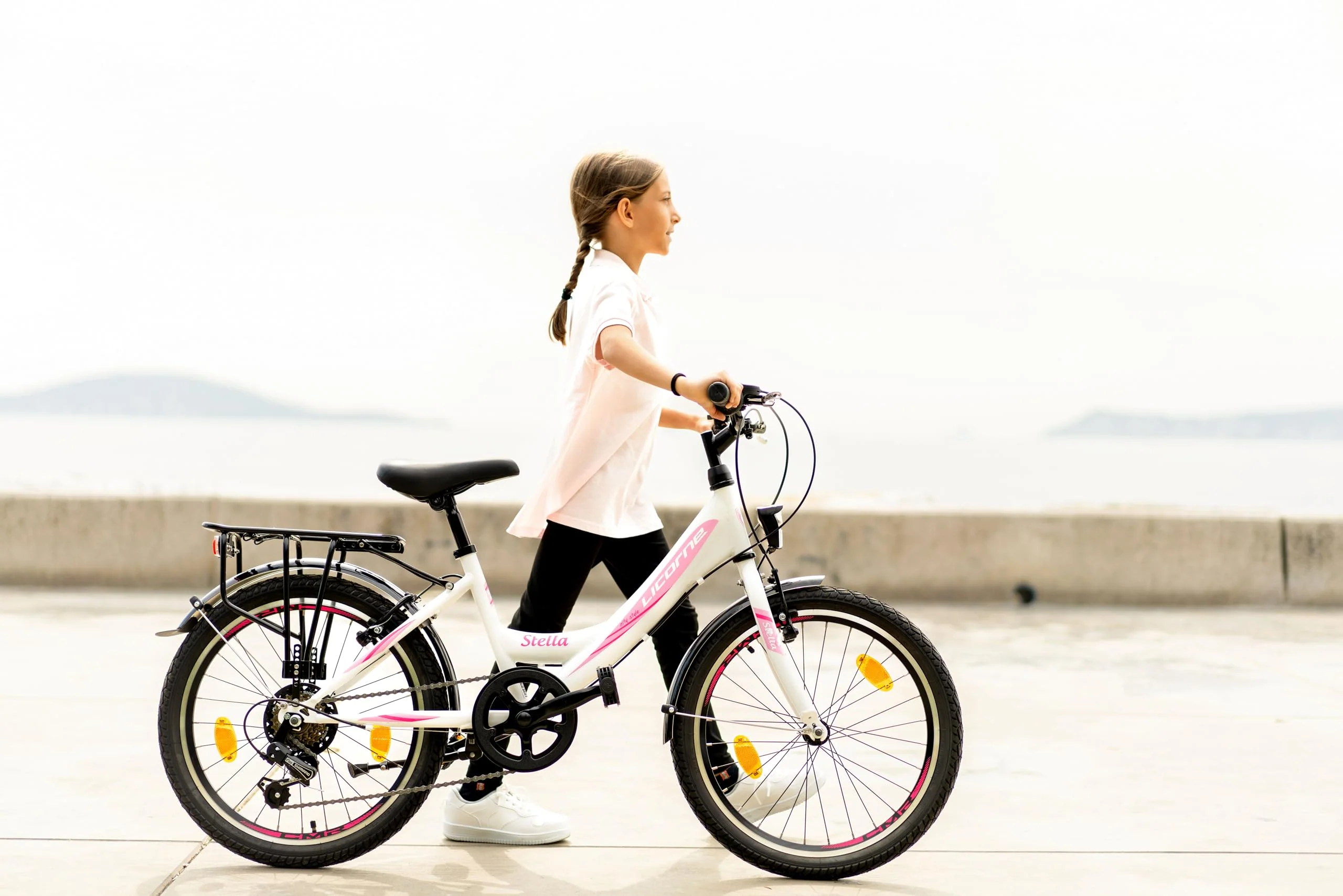 Licorne Bike Stella Premium City Bike 20 Zoll 6 Gang Fahrrad für Mädchen Herren und Damen 21 Gang Holland Citybike (Rosa 20 Zoll)… - Image 5