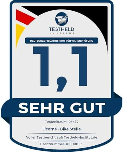 Licorne Bike Stella Premium City Bike in 24,26 und 28 Zoll - Fahrrad für Mädchen, Jungen, Herren und Damen - 21 Gang-Schaltung - Hollandfahrrad Citybike (Schwarz, 26.00) - Image 3