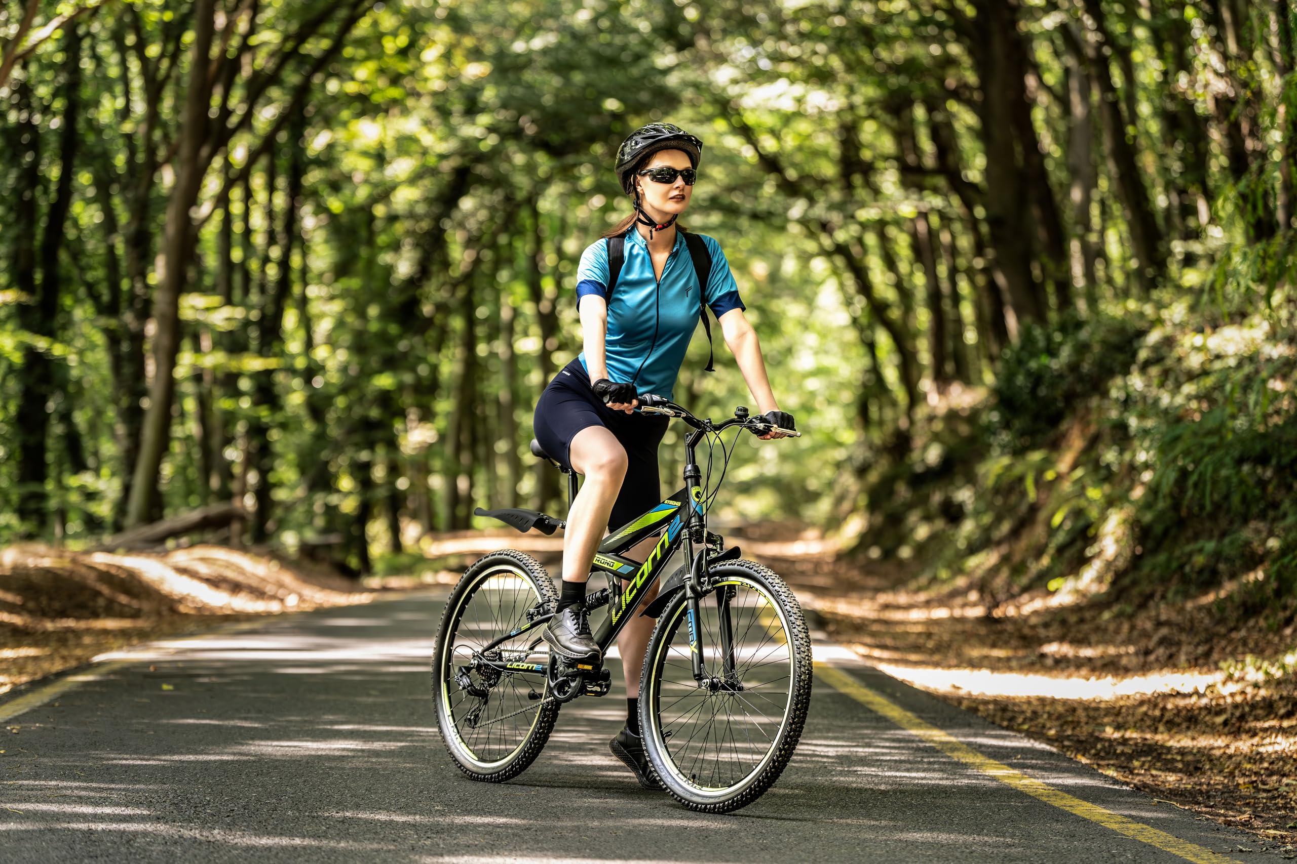 Licorne Bike Strong V Premium Mountainbike in 24 Zoll - Fahrrad für Jungen, Mädchen, Damen und Herren - 21 Gang-Schaltung - Vollfederung - Image 7