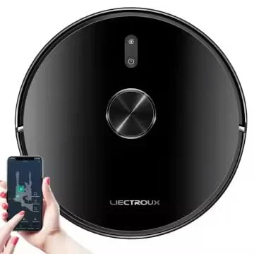 LIECTROUX X6 Roboter-Staubsauger, 6500Pa Staubsauger, LiDAR-Laser-Navigation, Trocken- und Nasskombo, APP-Steuerung, intelligente Objektvermeidung, Turbo Boosting Teppichreinigung - Image 8