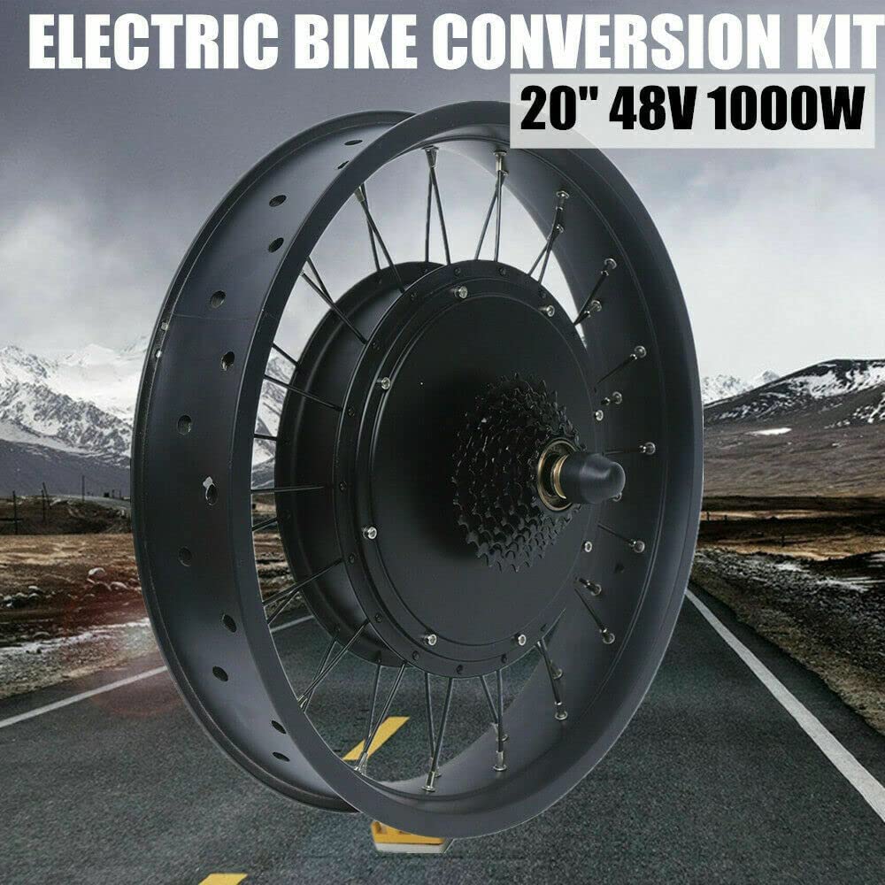 Lightakai Elektrofahrrad Umbausatz, 20 Zoll E-Bike Conversion Kit 48V 1000W Elektrofahrrad Hinterrad Umbausatz Motor E-Bike Conversion Kit (Hinterrad) - Image 7