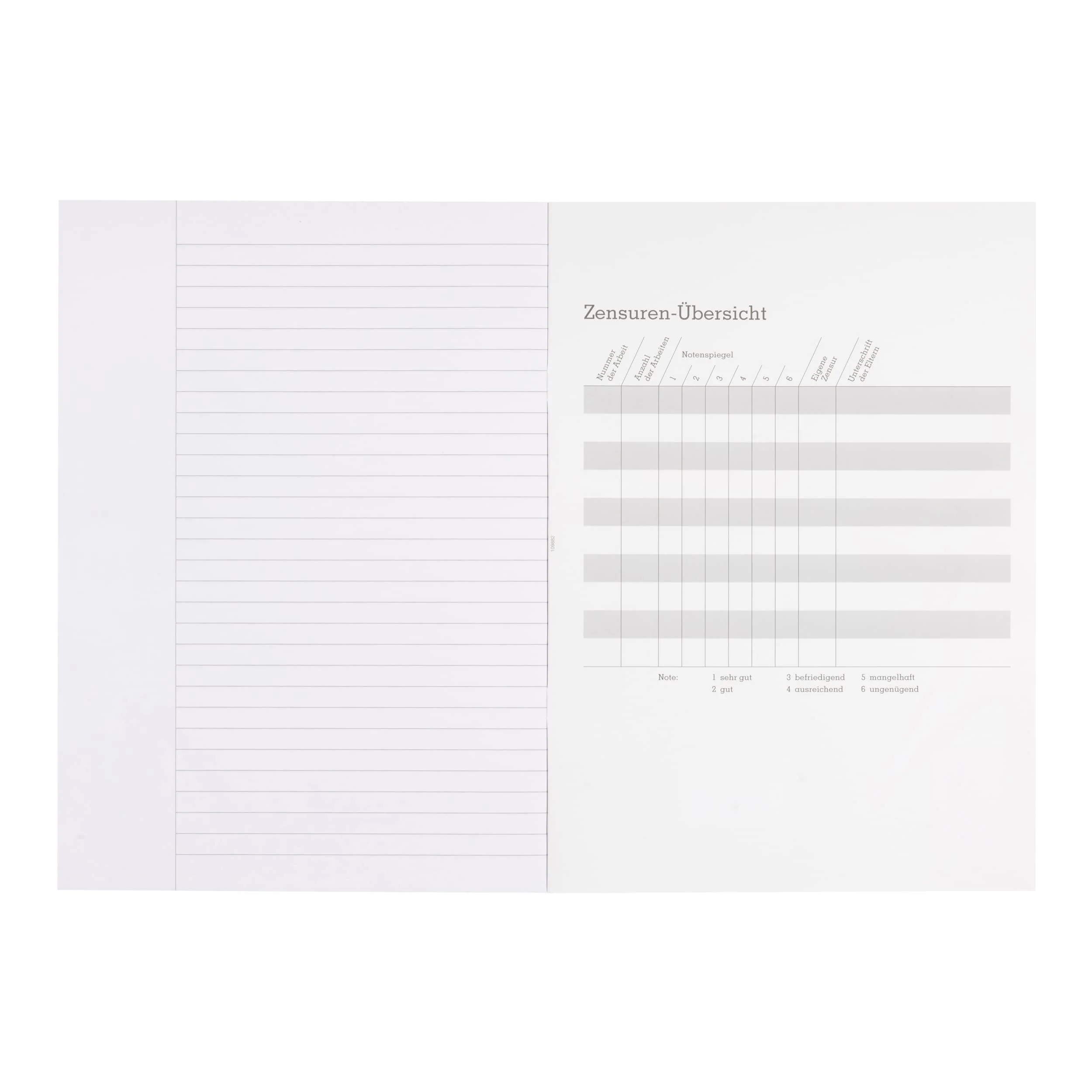 Limit Schulheft A4, 16 Blatt, Lineatur 25, liniert mit Rand, grün, 10 Stück - Image 5