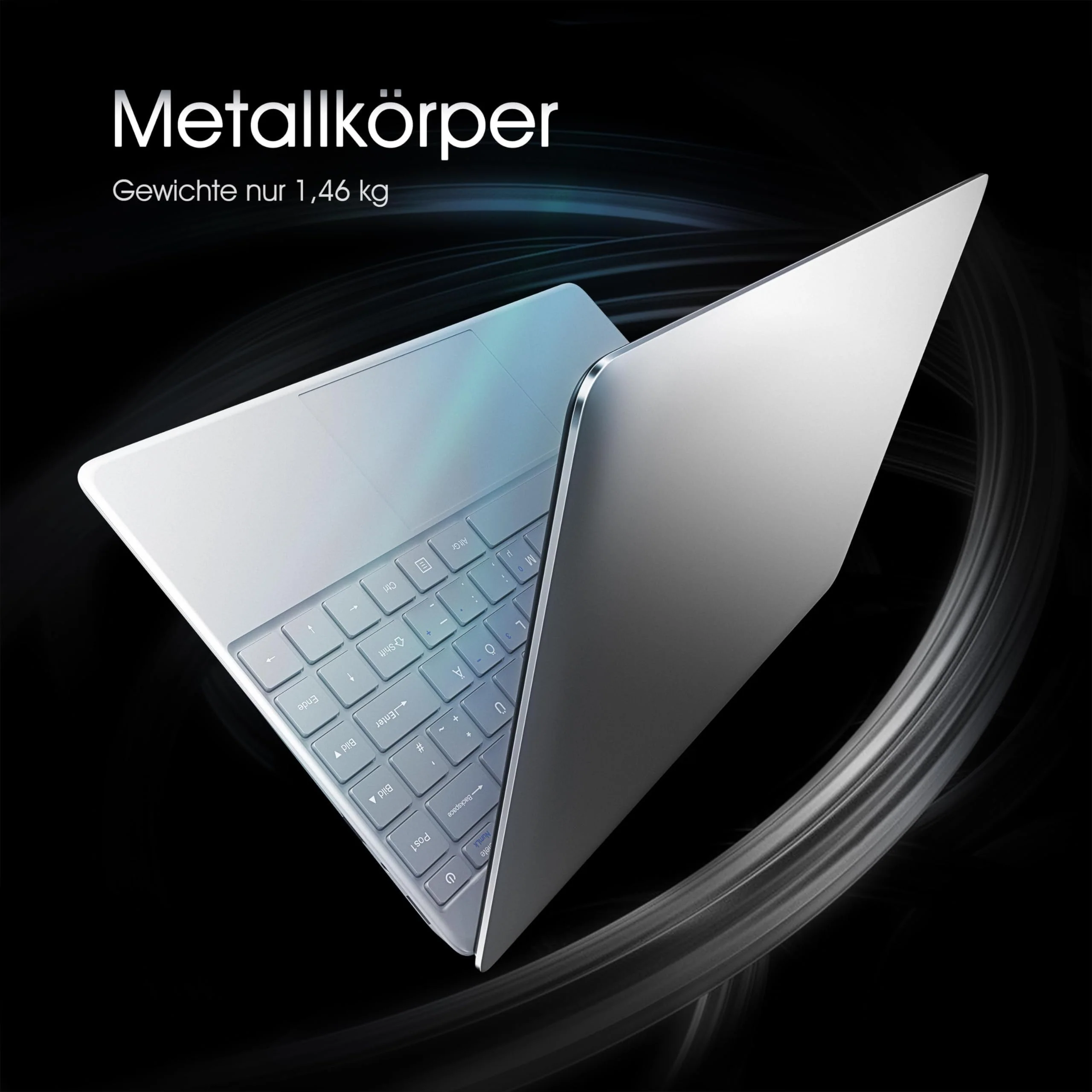 LincPlus P4 14 Zoll Laptop Netbook Intel Core i3 Prozessor 8GB RAM 128GB SSD Full HD Notebook mit QWERTZ Deutscher Tastatur, Windows 10 Home - Image 6