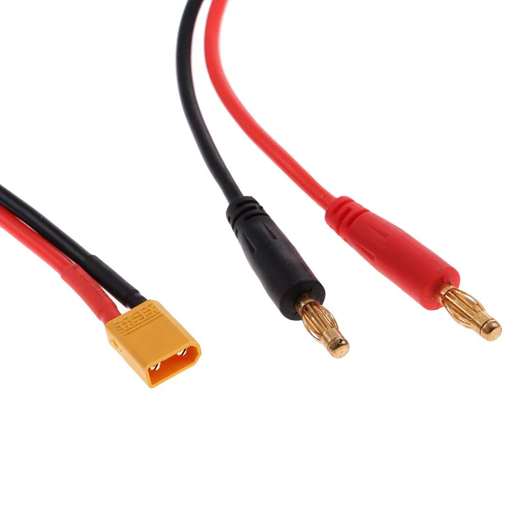 LinsyRC 2-Pack XT30 Männlich auf 4MM 4.0MM Bananenstecker Rundstecker RC Akku Ladekabel Adapter für RC Helikopter Quadcopter Lipo Akku (XT30 Ladekabel) - Image 3