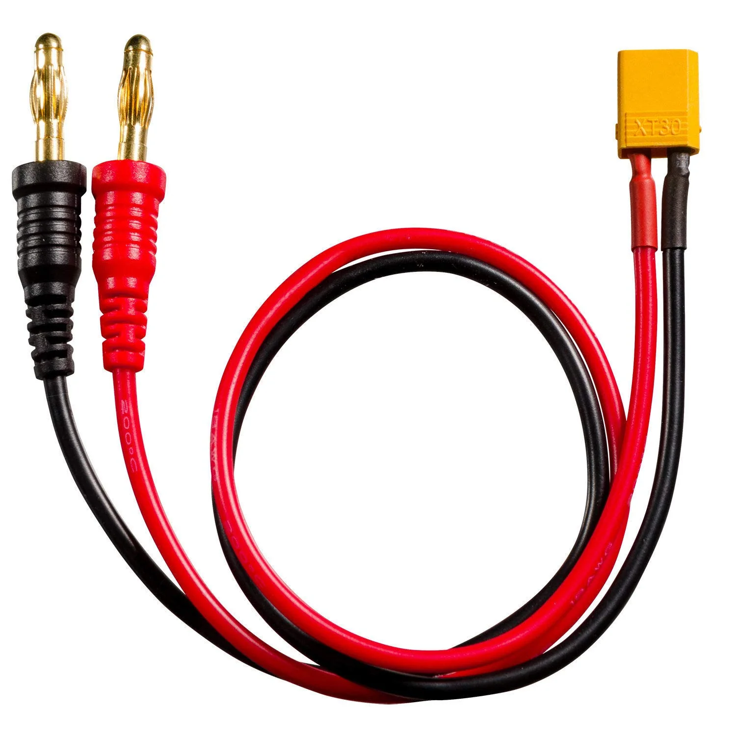 LinsyRC 2-Pack XT30 Männlich auf 4MM 4.0MM Bananenstecker Rundstecker RC Akku Ladekabel Adapter für RC Helikopter Quadcopter Lipo Akku (XT30 Ladekabel) - Image 5