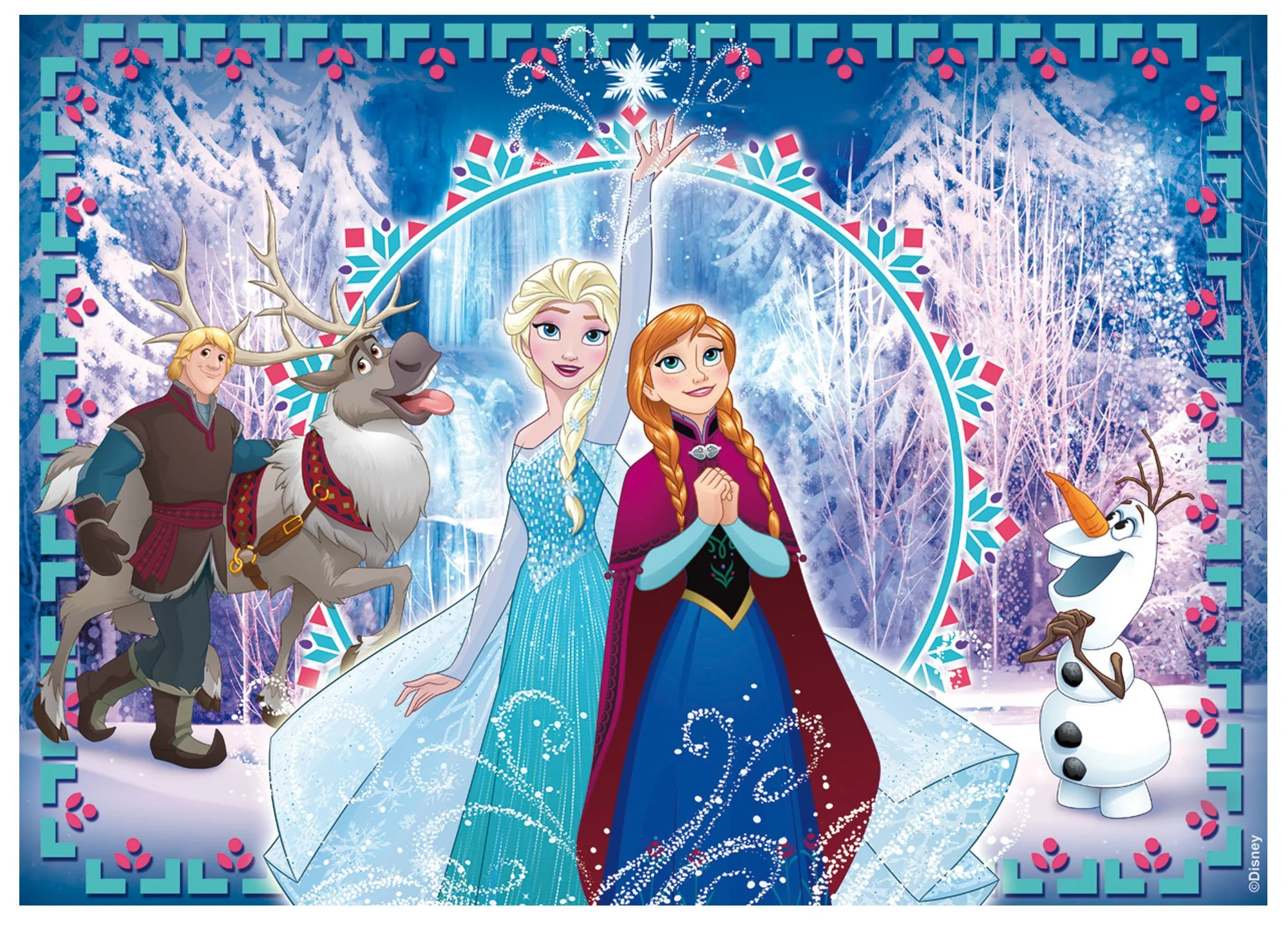 Lisciani – DISNEY – Die Eiskönigin – Puzzle für Kinder ab 7 Jahren – 250 Teile – 2-in-1-Puzzle mit doppelseitiger Vorder-/Rückseite und Rückseite zum Ausmalen – Fördert Motorik und Kreativität - Image 6