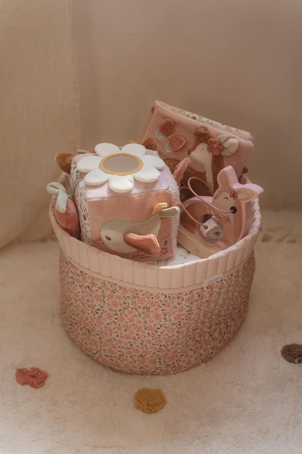 Little Dutch 9009 Stoff Activity Fühlwürfel - Fairy Garden rosa - Image 5