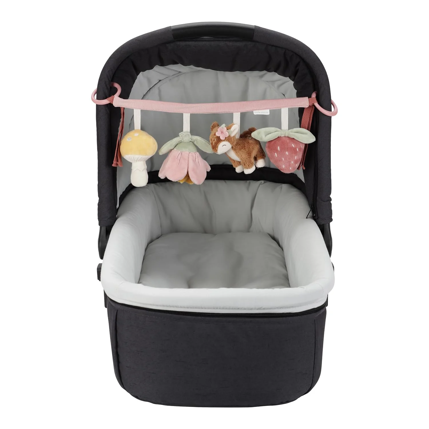 Little Dutch 9011 Stoff Kinderwagenkette Spielzeug für Babyschale - Fairy Garden rosa - Image 7