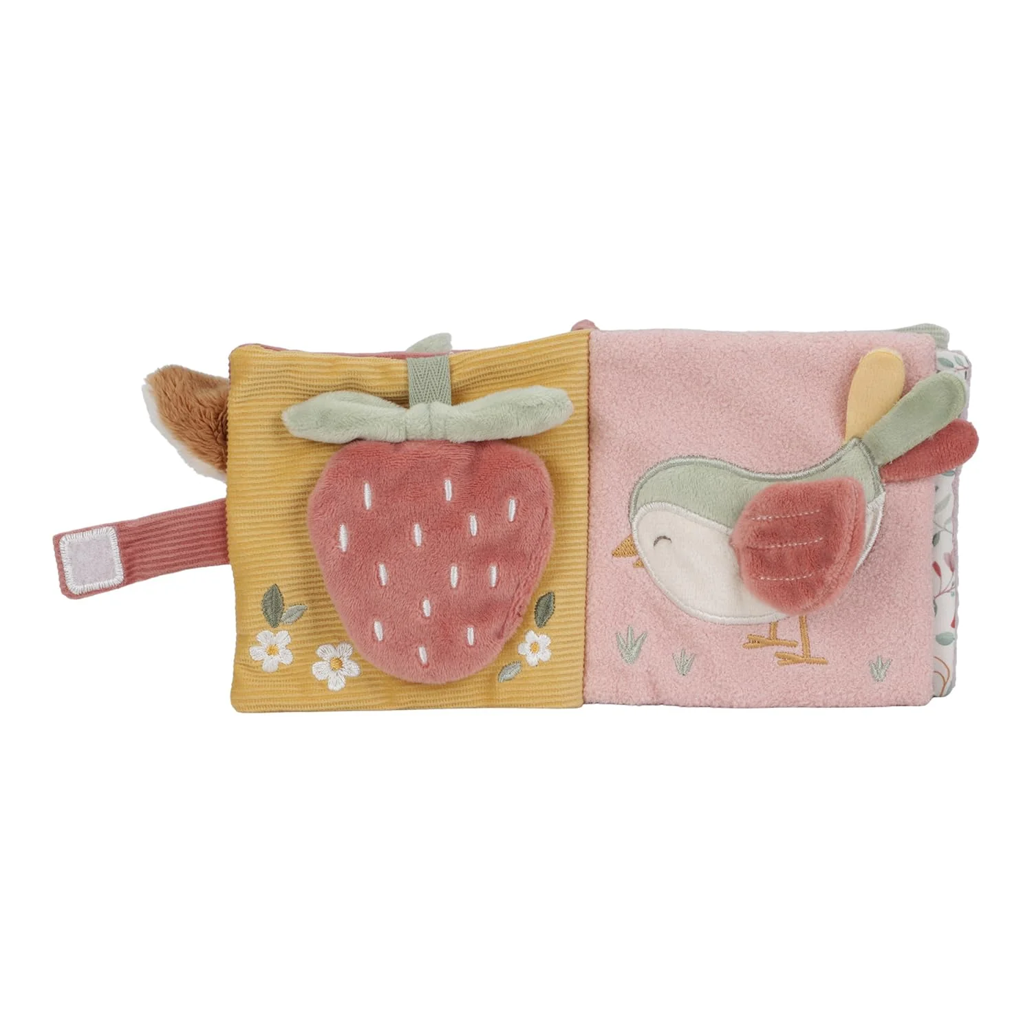 Little Dutch 9019 Buggybuch Stoffbuch Fühlbuch - Fairy Garden rosa - Image 8