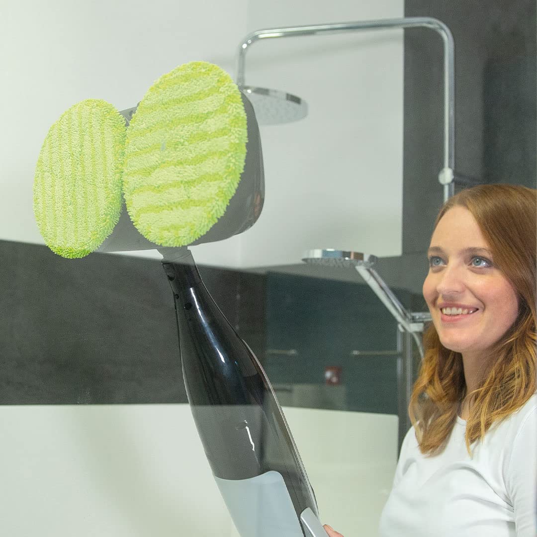 Livington Steam Twister schwarz - rotierender Dampfreiniger inkl. Zubehör - Dampfbesen & Handdampfreiniger - Entfernt bis zu 99,9% der Bakterien - elektrischer Bodenwischer mit Wassertank - Image 2