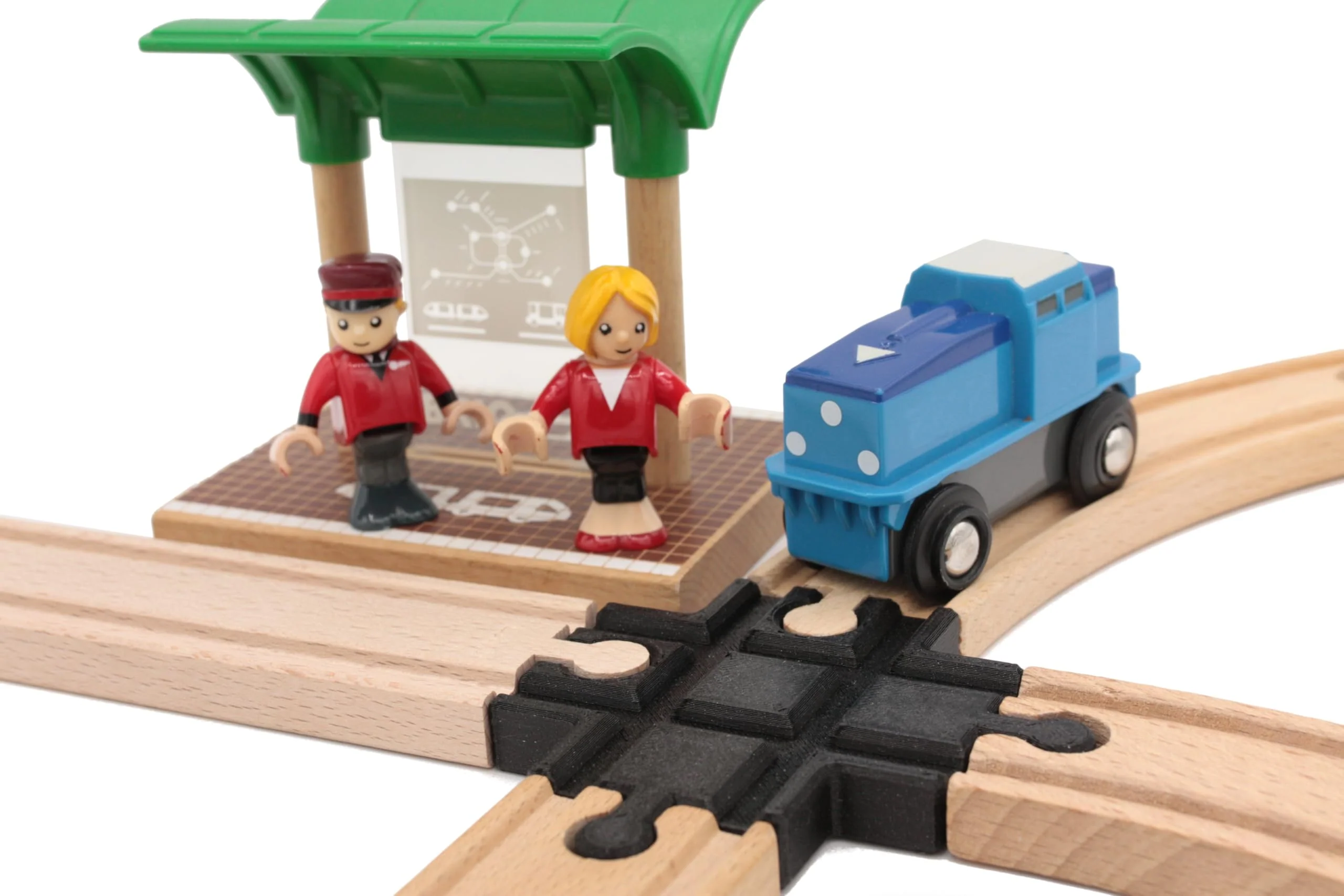 Locorico - Bahn, Kreuzung 2 teilig kompatibel mit Brio - Image 4