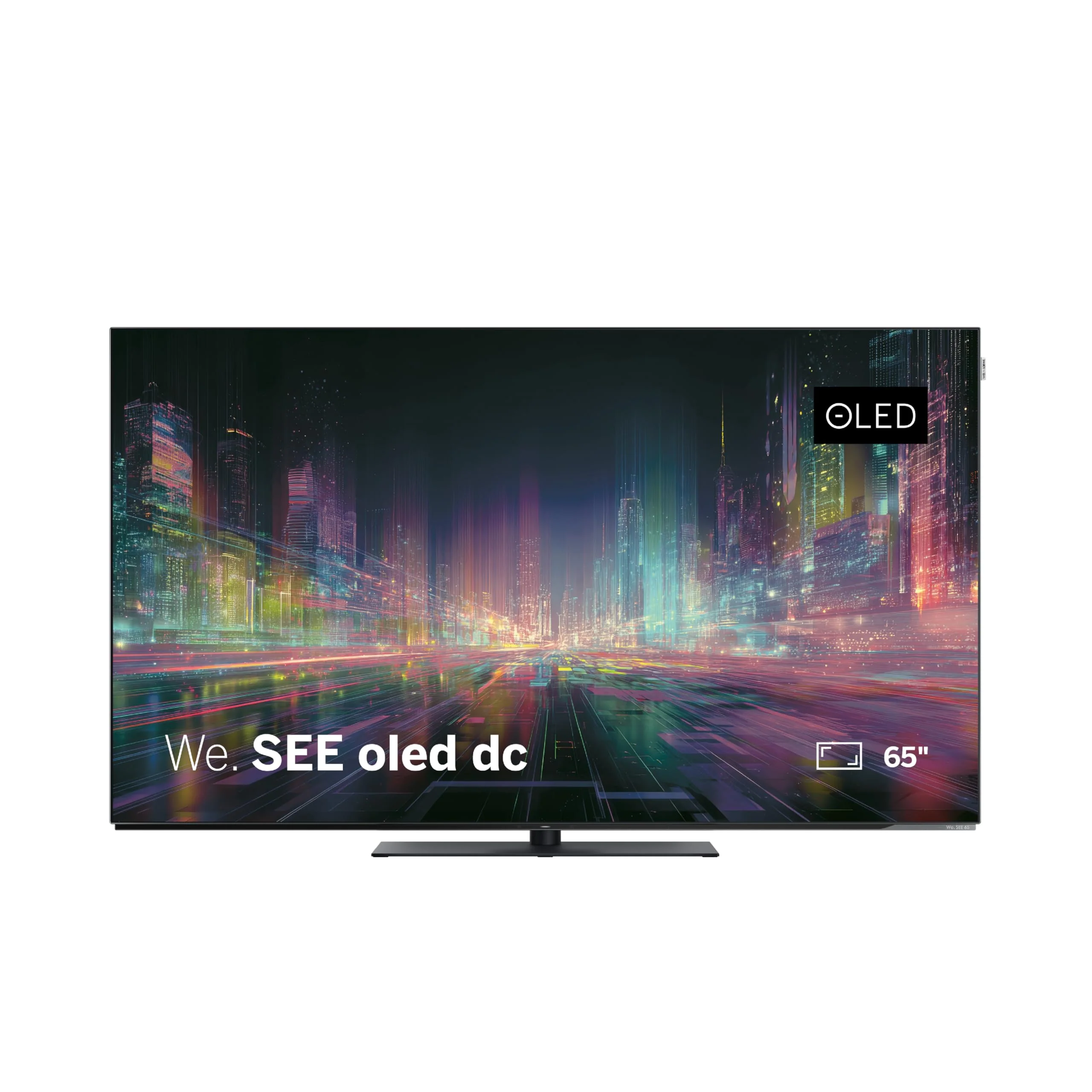 LOEWE We. See 65 Zoll OLED-TV, Dual Channel, Smart TV (Dolby Vision, 60 W Dolby Atmos, HDMI 2.1 120 Hz VRR, Apple AirPlay, Matter, Bluetooth Remote, extra flaches Monitor-Design)