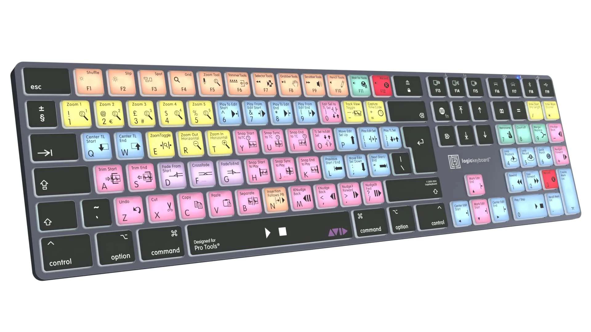 LOGICKEYBOARD Kabellose Hintergrundbeleuchtung "Titan" für das Komponieren in Avid Pro Tools auf Mac • p/n LKB-PT-TM-UK - Image 2