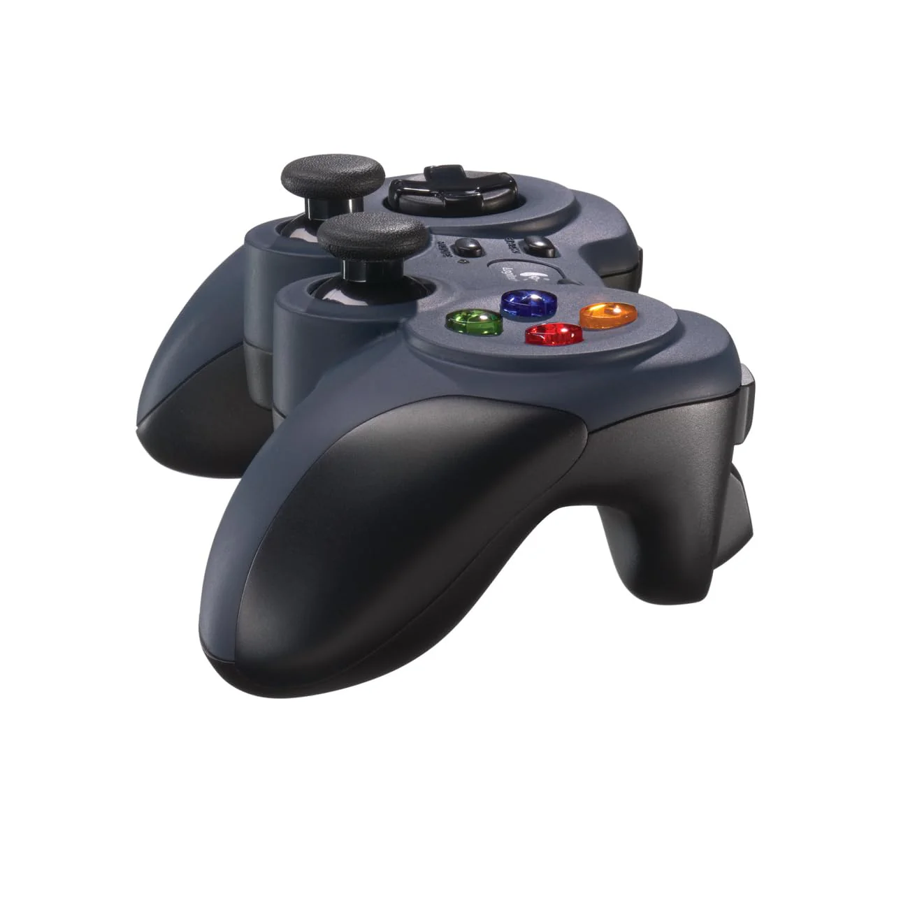 Logitech F310 kabelgebundenes Gamepad, Controller mit Konsolenartigem Layout, 4 Tasten D-Pad, XInput/DirectInput, Komfortable Griffflächen, 1,8 m Kabel, PC - Blau/Grau - Image 2