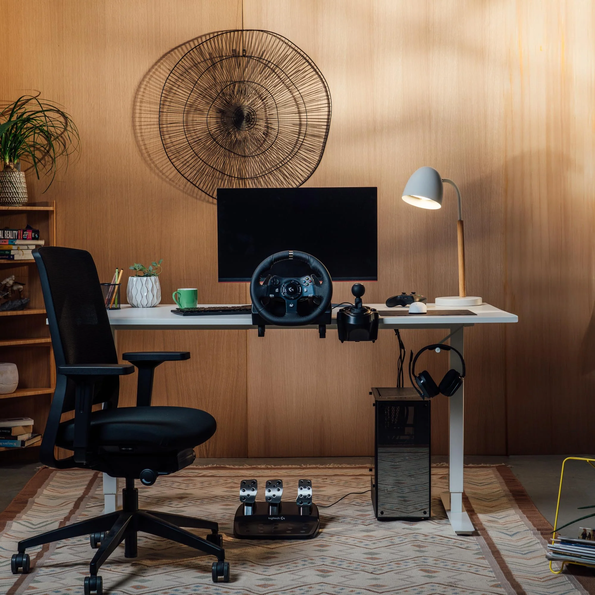 Logitech G Driving Force Schalthebel, 6 Gänge mit H-Schema, Schaltknauf aus Echtleder & Stahl, Integrierte Befestigungsklammern, Kompatibel mit Driving Force Rennlenkrädern G29, G920 & G923 - Schwarz - Image 6