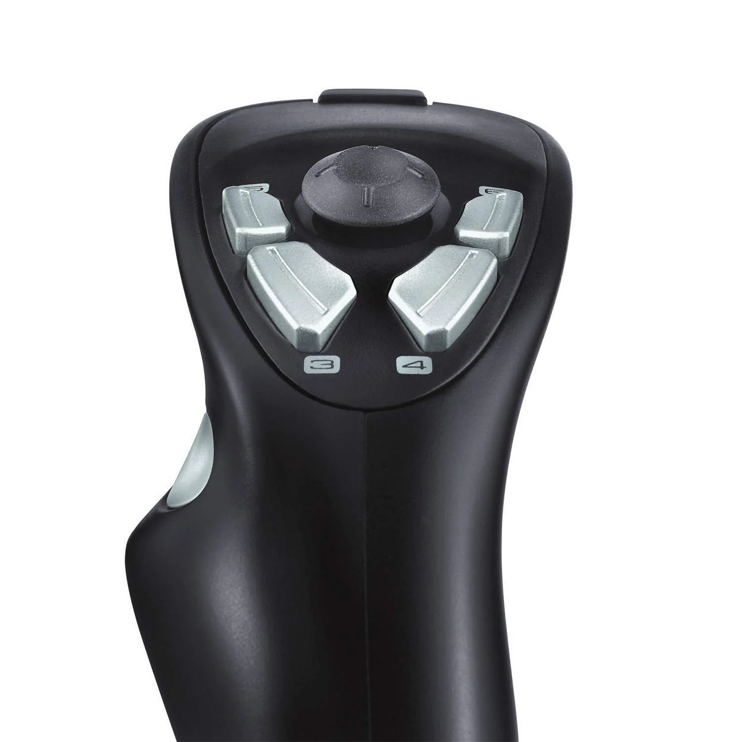Logitech G Extreme 3D Pro Joystick, Drehknopf Rudersteuerung, 12 Programmierbare Tasten, 8-Wege Rundblickschalter, Stabiler Sockel, Schnellfeuerauslöser, USB-Anschluss, PC - Schwarz/Silber - Image 4
