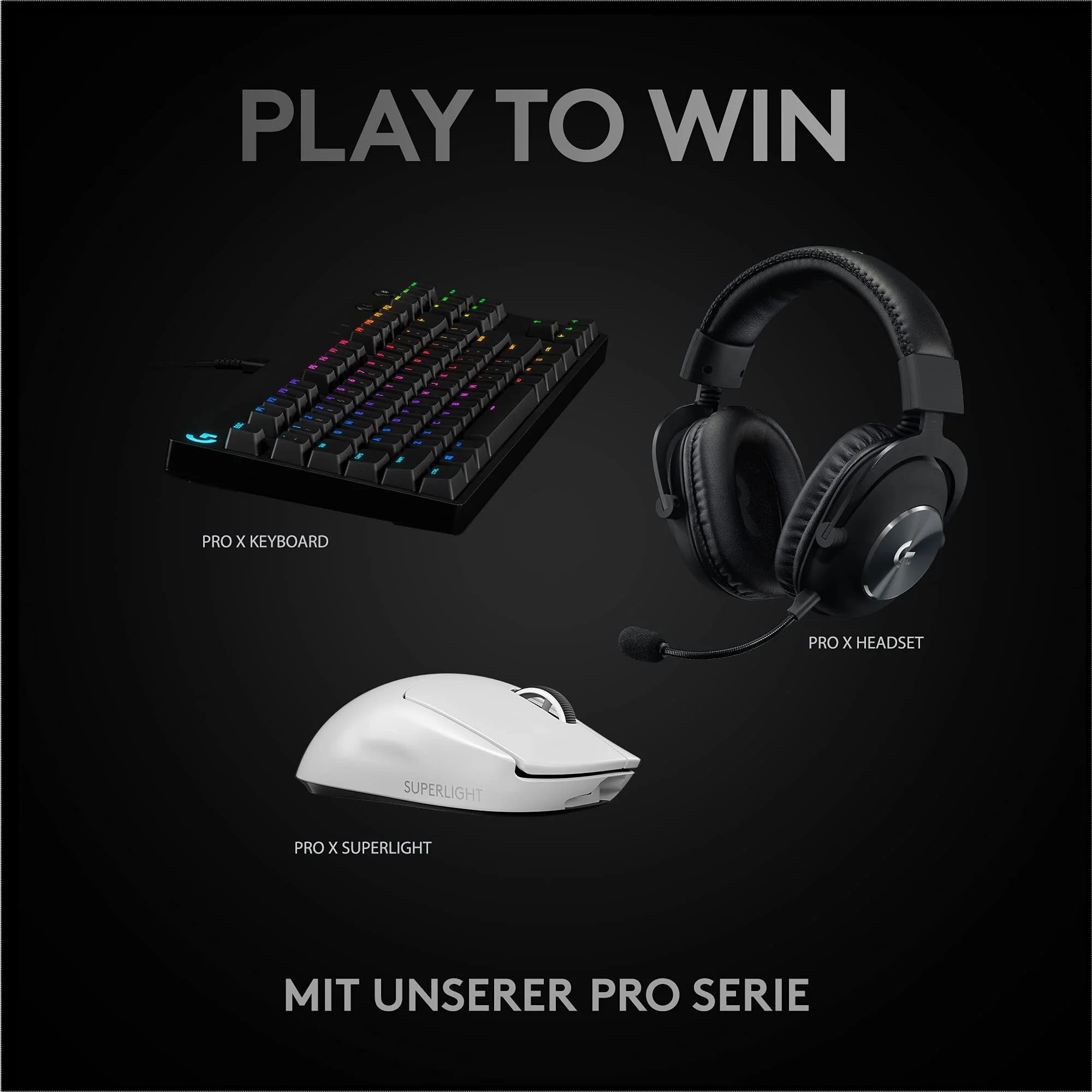 Logitech G PRO X SUPERLIGHT kabellose Gaming-Maus mit HERO 25K Sensor, Ultra-leicht mit 63g, 5 programmierbare Tasten, 70 Stunden Akkulaufzeit, PTFE-Füße ohne Zusatzstoffe, PC/Mac - Weiß