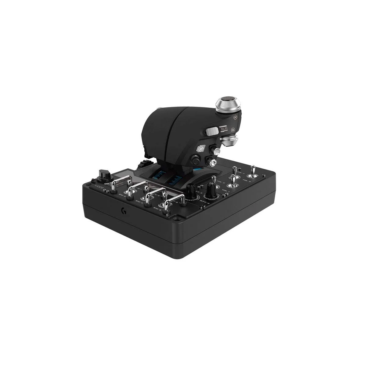 Logitech G X56 H.O.T.A.S. Schubregler & Stick-Controller für Weltraum-Simulationen, 6 Freiheitsgrade, 4 Federoptionen, +189 Programmierbare Befehle, RGB-Beleuchtung, 2x USB-Anschluss, PC - Schwarz - Image 11