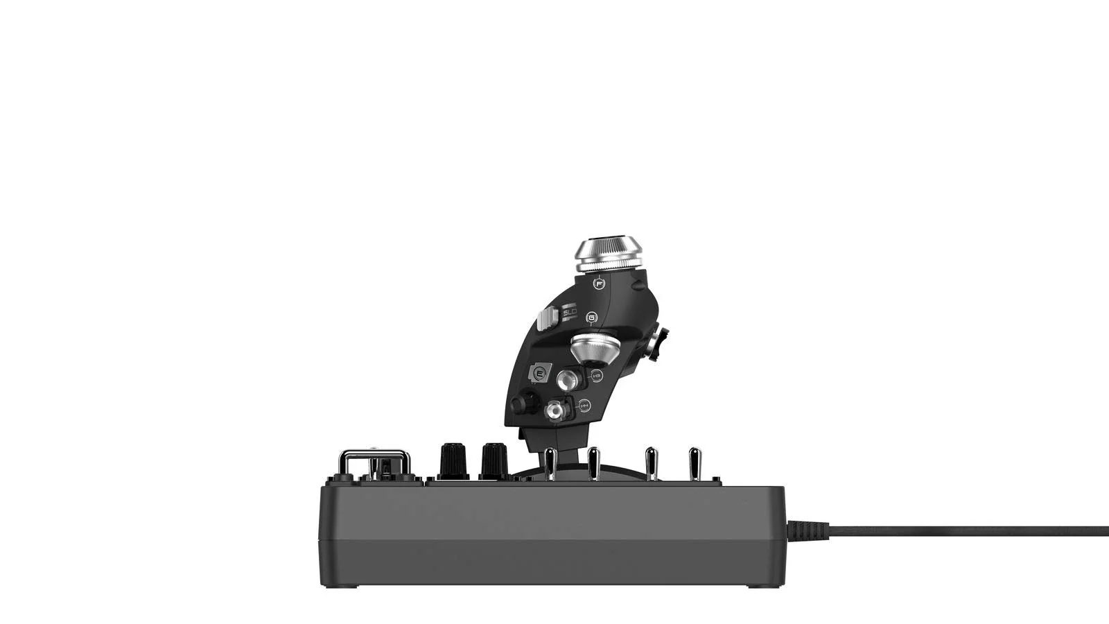 Logitech G X56 H.O.T.A.S. Schubregler & Stick-Controller für Weltraum-Simulationen, 6 Freiheitsgrade, 4 Federoptionen, +189 Programmierbare Befehle, RGB-Beleuchtung, 2x USB-Anschluss, PC - Schwarz - Image 5