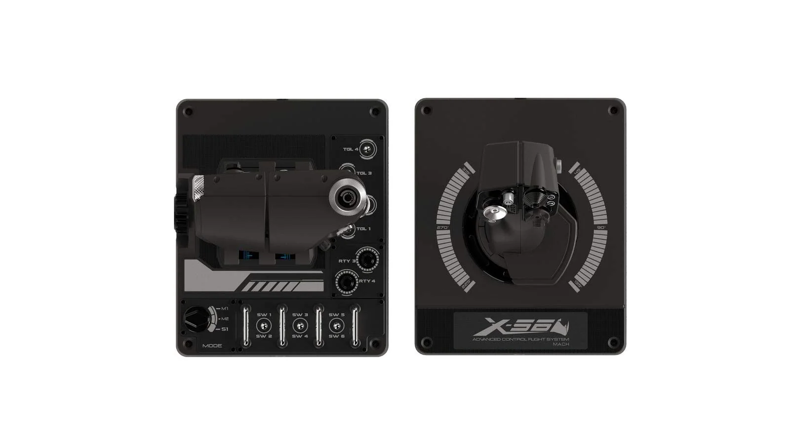 Logitech G X56 H.O.T.A.S. Schubregler & Stick-Controller für Weltraum-Simulationen, 6 Freiheitsgrade, 4 Federoptionen, +189 Programmierbare Befehle, RGB-Beleuchtung, 2x USB-Anschluss, PC - Schwarz - Image 8