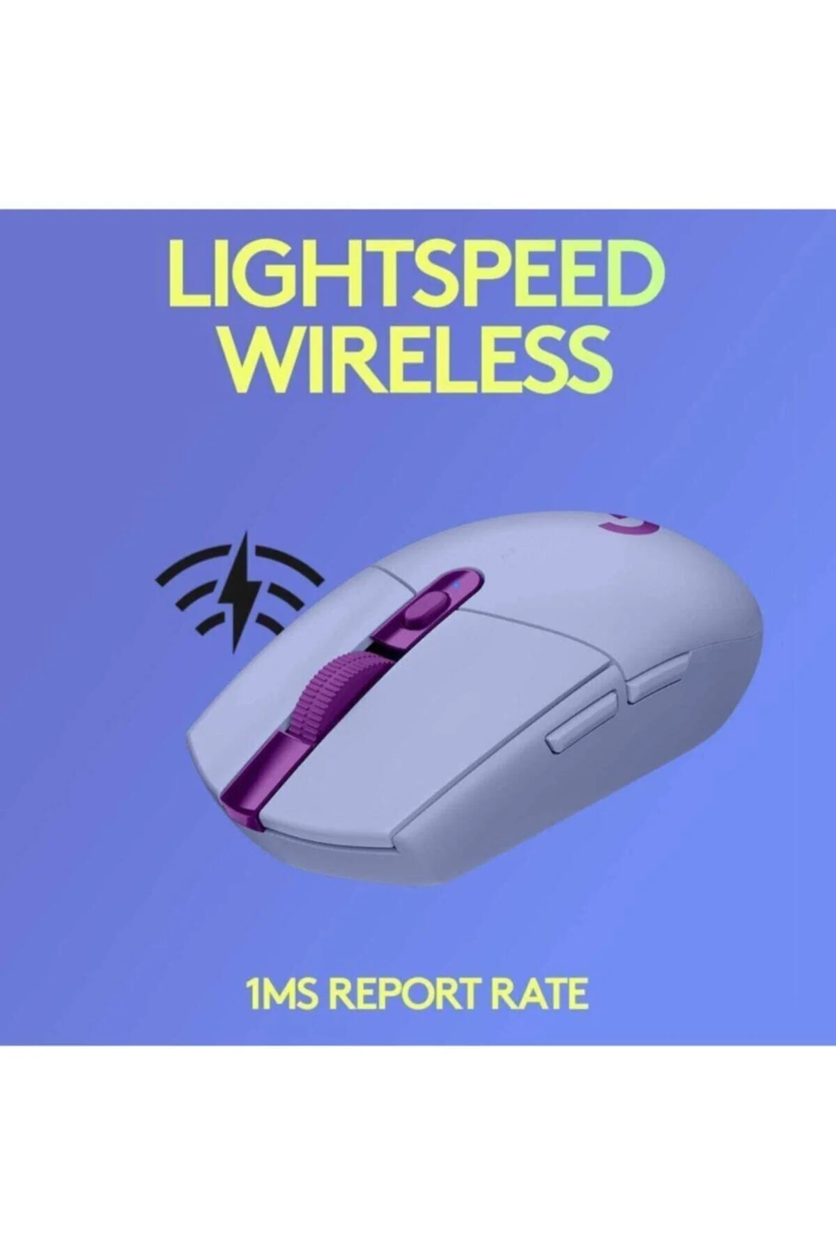 Logitech G305 LIGHTSPEED kabellose Gaming-Maus mit HERO 12K DPI Sensor, Wireless Verbindung, 6 programmierbare Tasten, 250 Stunden Akkulaufzeit, Leichtgewicht, PC/Mac - Lila - Image 2