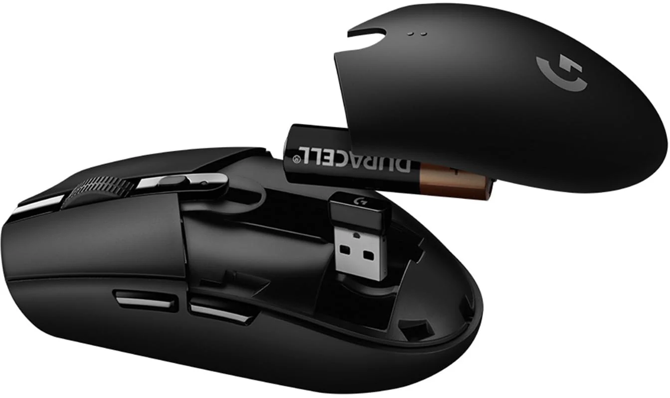 Logitech G305 LIGHTSPEED kabellose Gaming-Maus mit HERO 12K DPI Sensor, Wireless Verbindung, 6 programmierbare Tasten, 250 Stunden Akkulaufzeit, Leichtgewicht, PC/Mac - Schwarz - Image 4