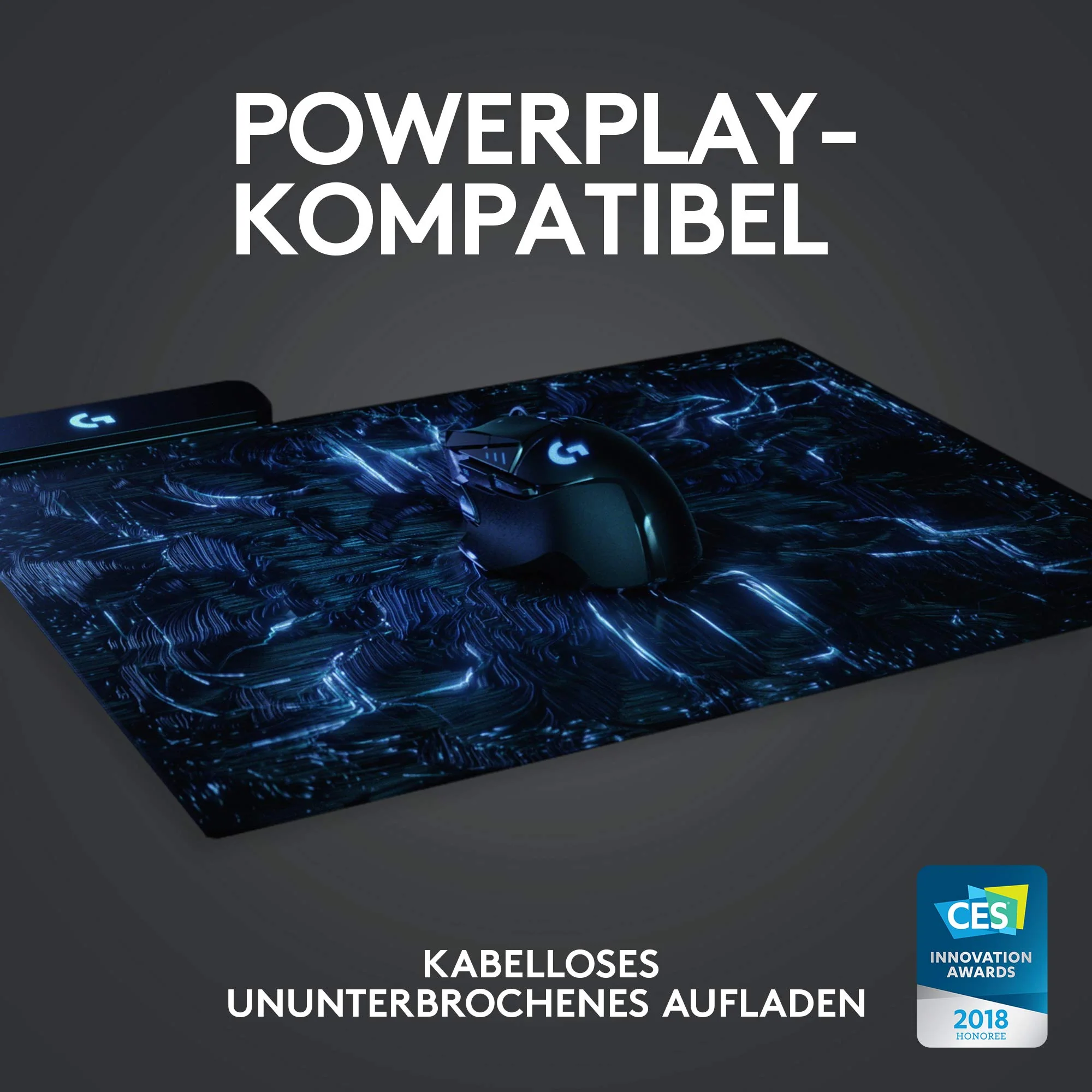Logitech G502 LIGHTSPEED kabellose Gaming-Maus mit HERO 25K DPI Sensor, Wireless Verbindung, USB-Anschluss, RGB-Beleuchtung, Gewichtstuning, POWERPLAY-kompatibel, PC/Mac - Schwarz - Image 4