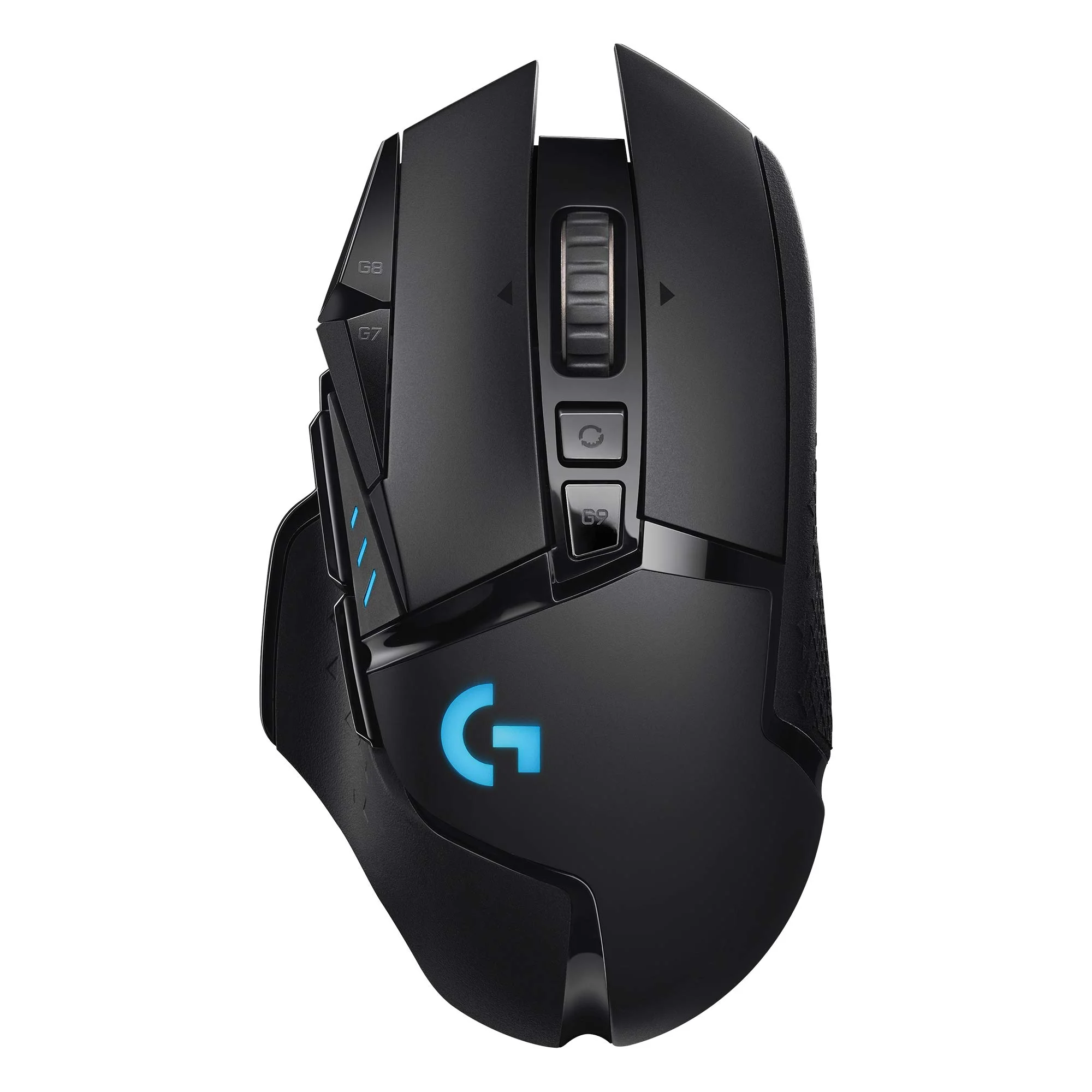 Logitech G502 LIGHTSPEED kabellose Gaming-Maus mit HERO 25K DPI Sensor, Wireless Verbindung, USB-Anschluss, RGB-Beleuchtung, Gewichtstuning, POWERPLAY-kompatibel, PC/Mac - Schwarz - Image 9