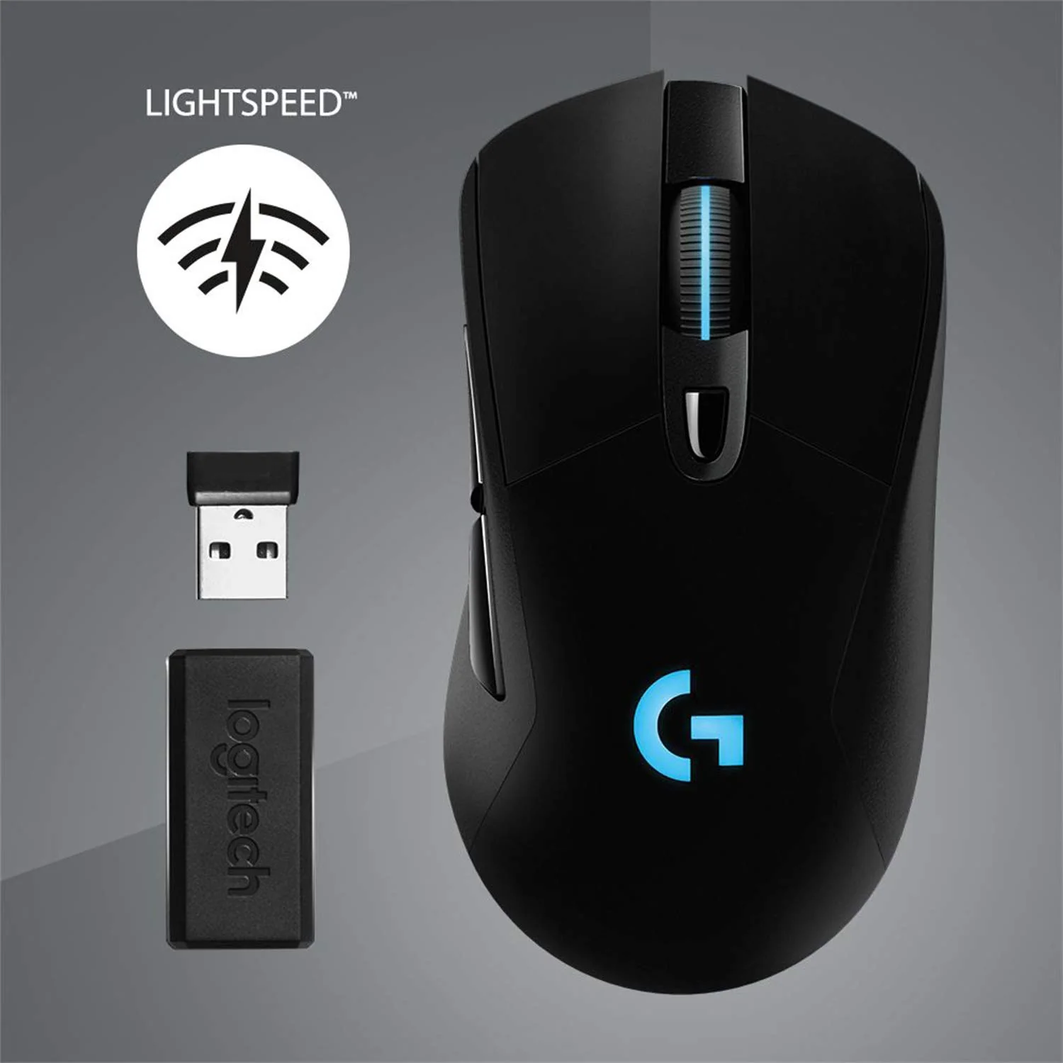 Logitech G703 LIGHTSPEED kabellose Gaming-Maus mit HERO 25K DPI Sensor, Wireless Verbindung, LIGHTSYNC RGB, POWERPLAY-kompatibel, geringes Gewicht von 95g, PC/Mac - Schwarz - Image 8