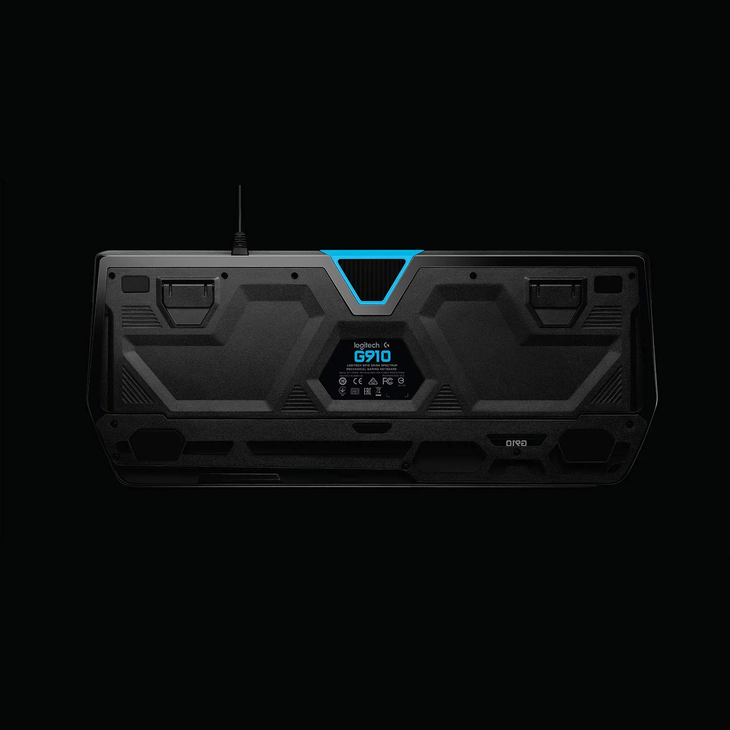 Logitech G910 Orion Spectrum mechanische Gaming-Tastatur, Taktile Romer-G Switches, RGB-Beleuchtung, 9 Programmierbare G-Tasten, Anti-Ghosting, ARX-Zweitbildschirm Feature, Skandinavisches-Layout, Schwarz