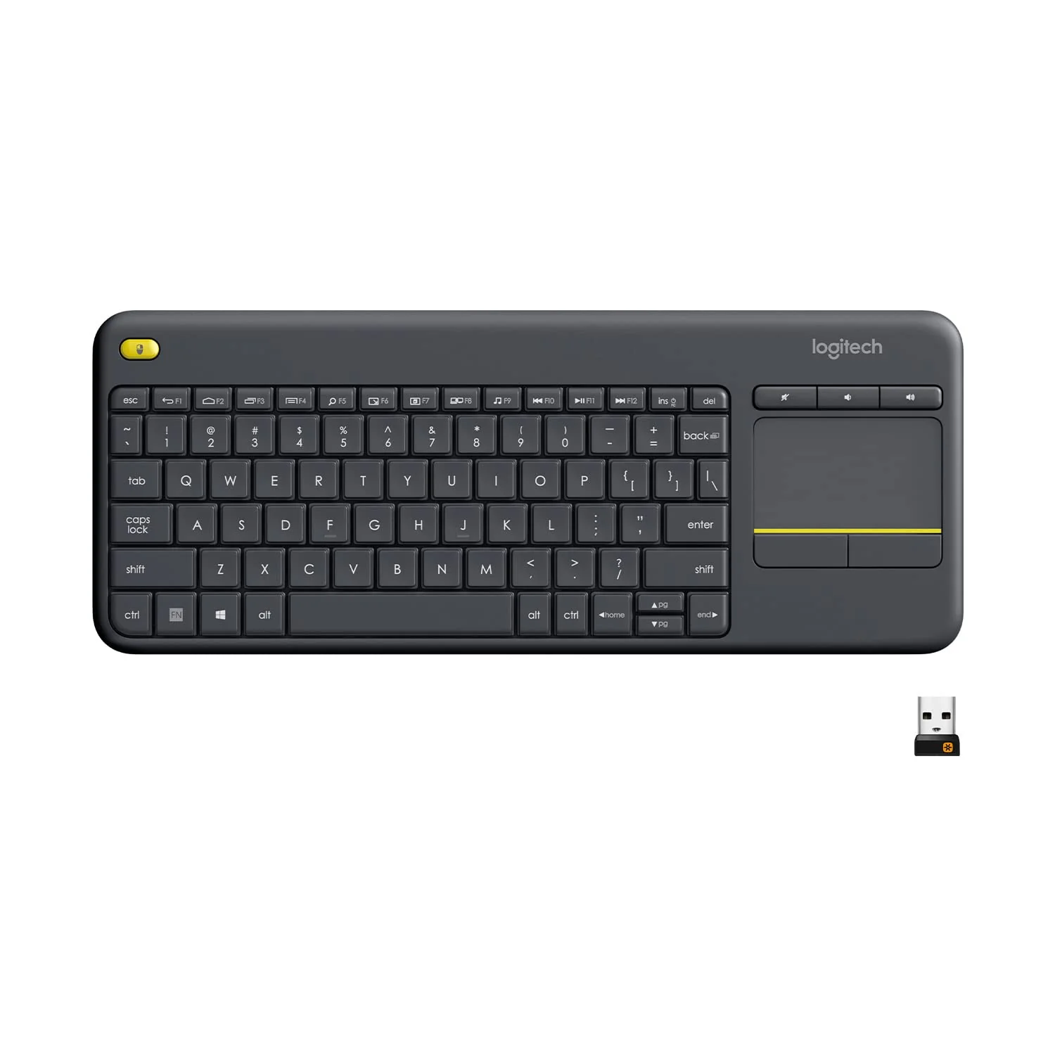 Logitech K400 Plus Tastatur RF Wireless QWERTY Schwarz - Tastaturen (Mini, Kabellos, RF Wireless, QWERTY, Schwarz) - Image 2