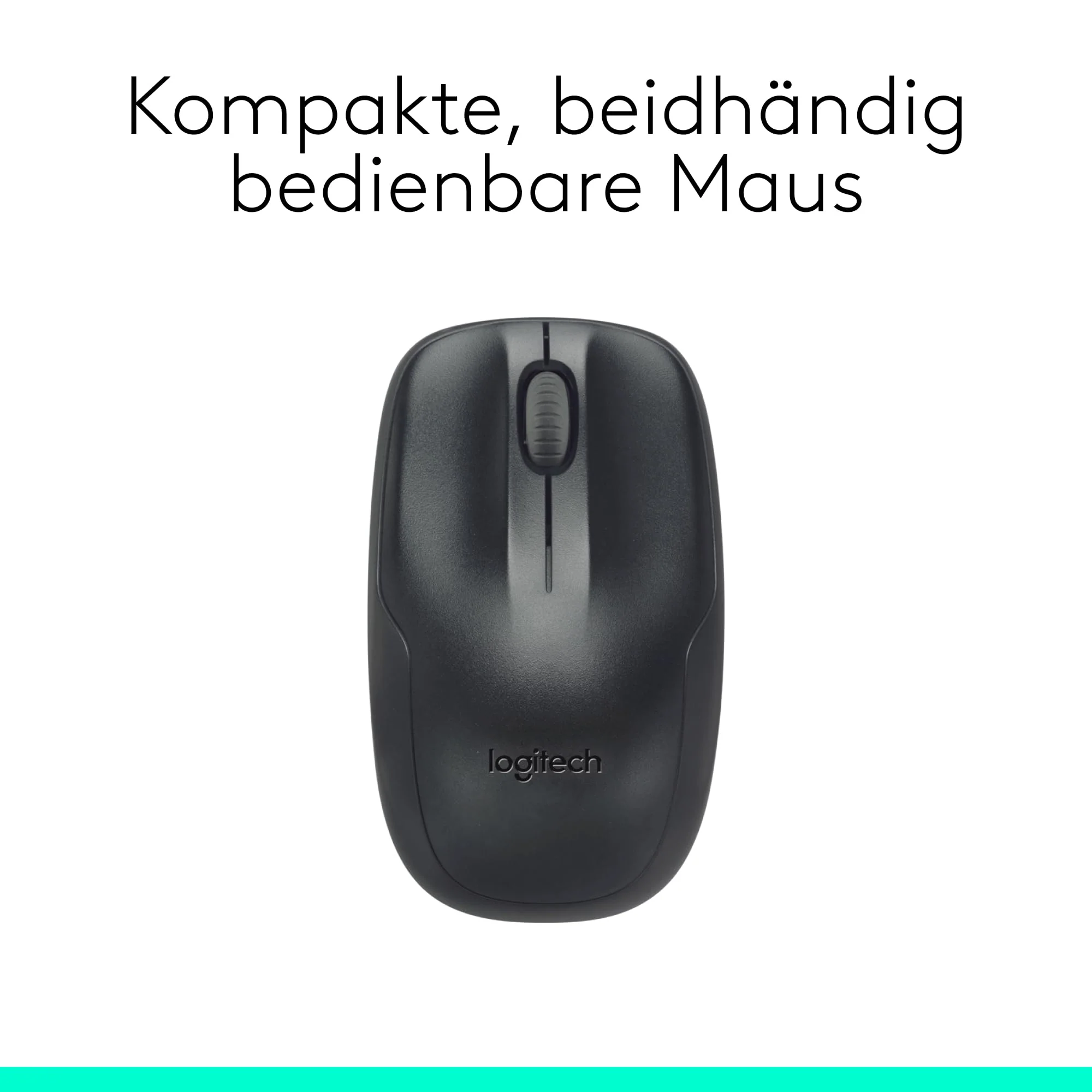 Logitech MK220 Kompaktes, Kabelloses Set mit Tastatur und Maus für Windows, US QWERTY-Layout - Schwarz - Image 2