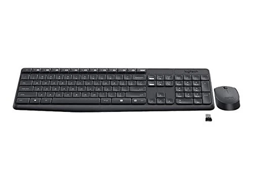 Logitech MK235 RF Wireless QWERTZ Schweiz Schwarz - Tastaturen (Standard, Kabellos, RF Wireless, QWERTZ, Schwarz, Maus enthalten) - Image 2