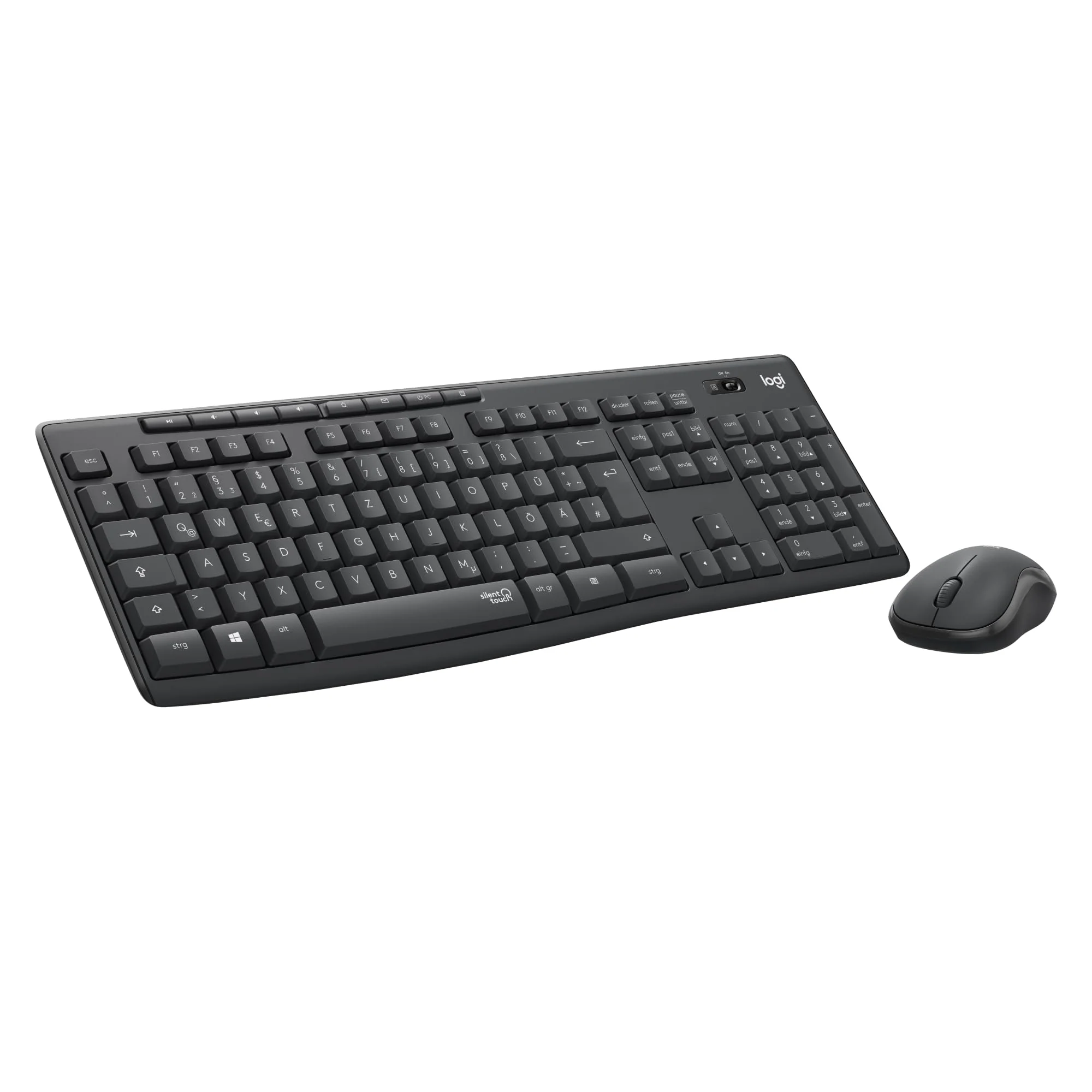 Logitech MK295 kabelloses Tastatur-Maus-Set mit SilentTouch-Technologie, Shortcut-Tasten, optischer Spurführung, Nano USB-Empfänger, verzögerungsfreier Drahtlosverbindung, QWERTZ layout - Graphit, PC - Image 9