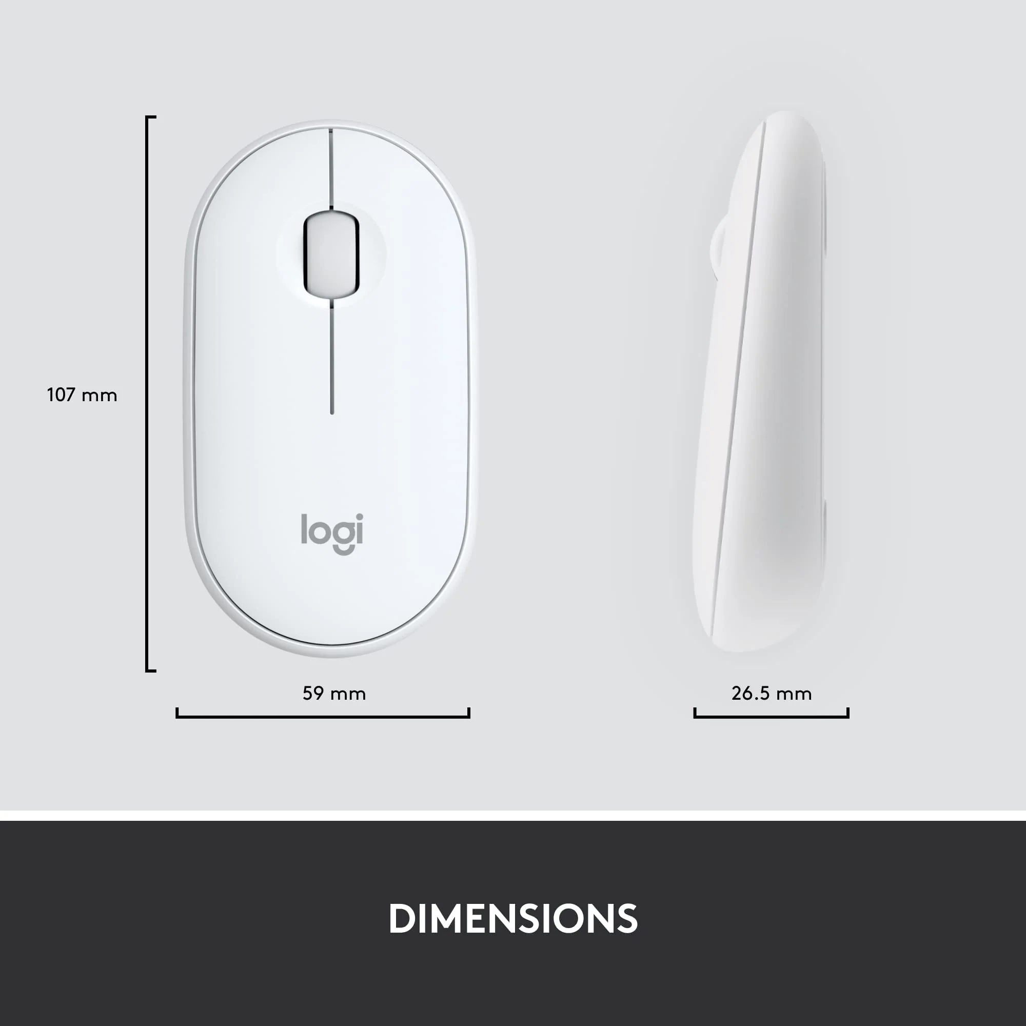 Logitech MK470 Slim Combo Kabelloses Tastatur-Maus-Set, 2.4 GHz Verbindung via Nano-USB-Empfänger, 10m Reichweite, 18-Monate Batterielaufzeit, PC/Laptop, Französisches AZERTY-Layout - Weiß - Image 7