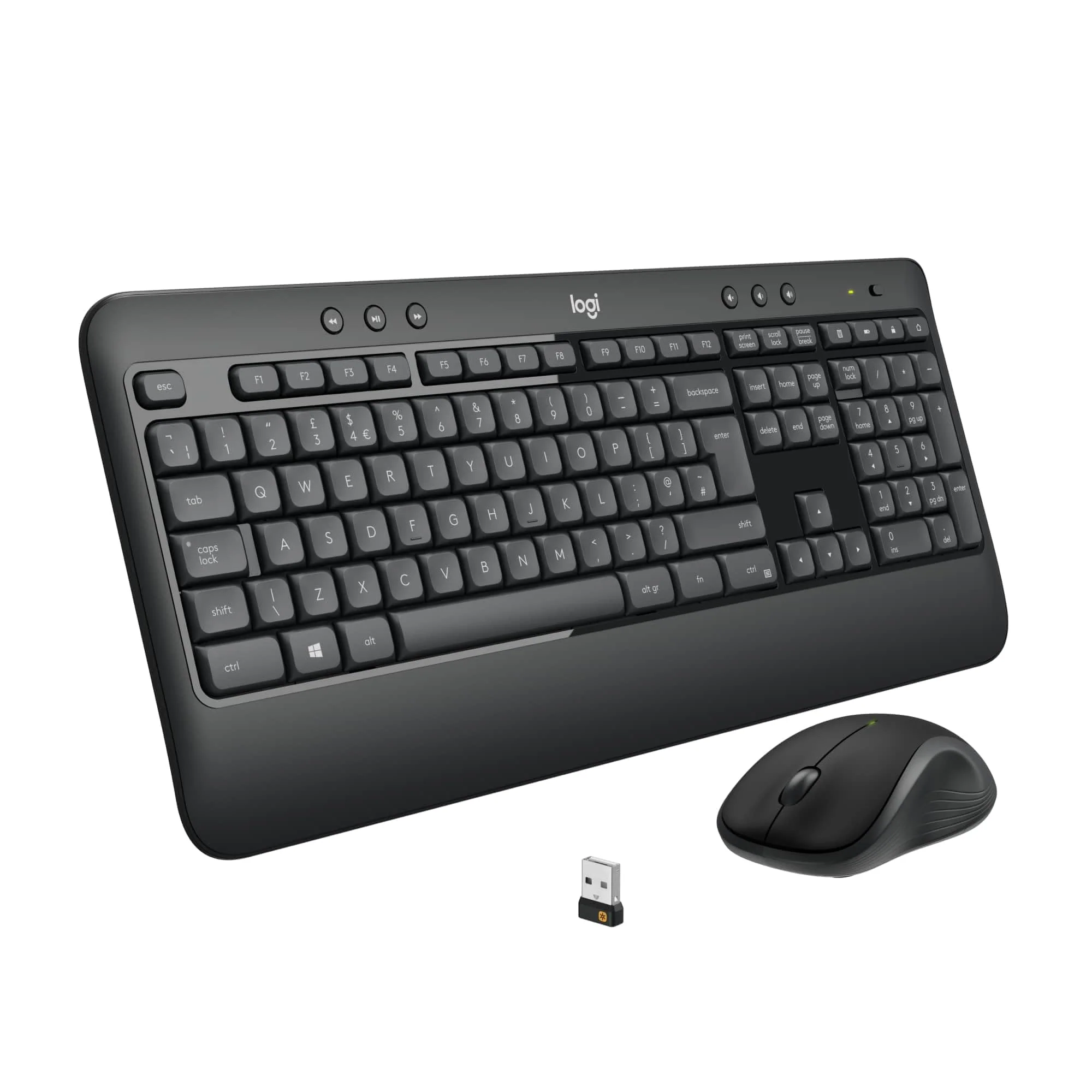 Logitech MK540 Advanced Kabellose Tastatur und Maus Combo für Windows, 2,4 GHz Unifying USB-Empfänger, Sondertasten, 3 Jahre Batterielaufzeit, Für PC, Laptop, QWERTZ-Layout - Schwarz - Image 9