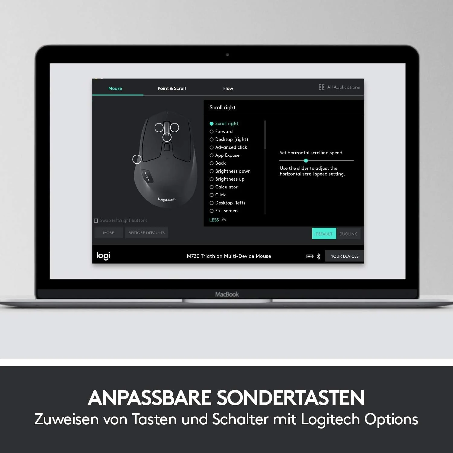 Logitech MK850 Performance Kabelloses Tastatur-Maus-Set, Bluetooth, 2.4 GHz Verbindung via USB-Empfänger, 24 bis 36-Monate Akkuleistung, Handballenauflage, Deutsches QWERTZ-Layout, Schwarz