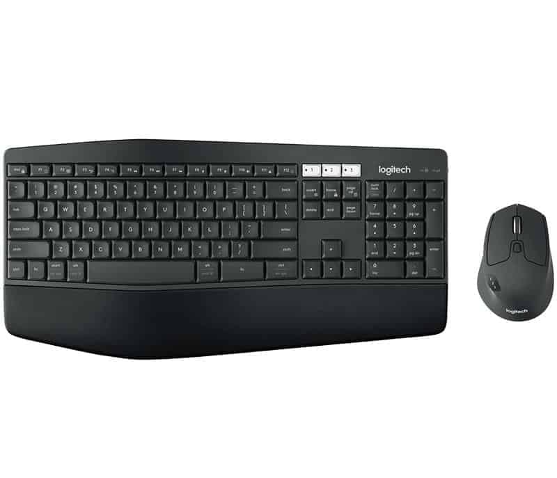Logitech MK850 Performance Kabelloses Tastatur-Maus-Set, Bluetooth & 2.4 GHz Verbindung via USB-Empfänger, Multi-Device, 24 bis 36-Monate Akkuleistung, Handballenauflage, Int'l QWERTY-Layout - Schwarz - Image 2