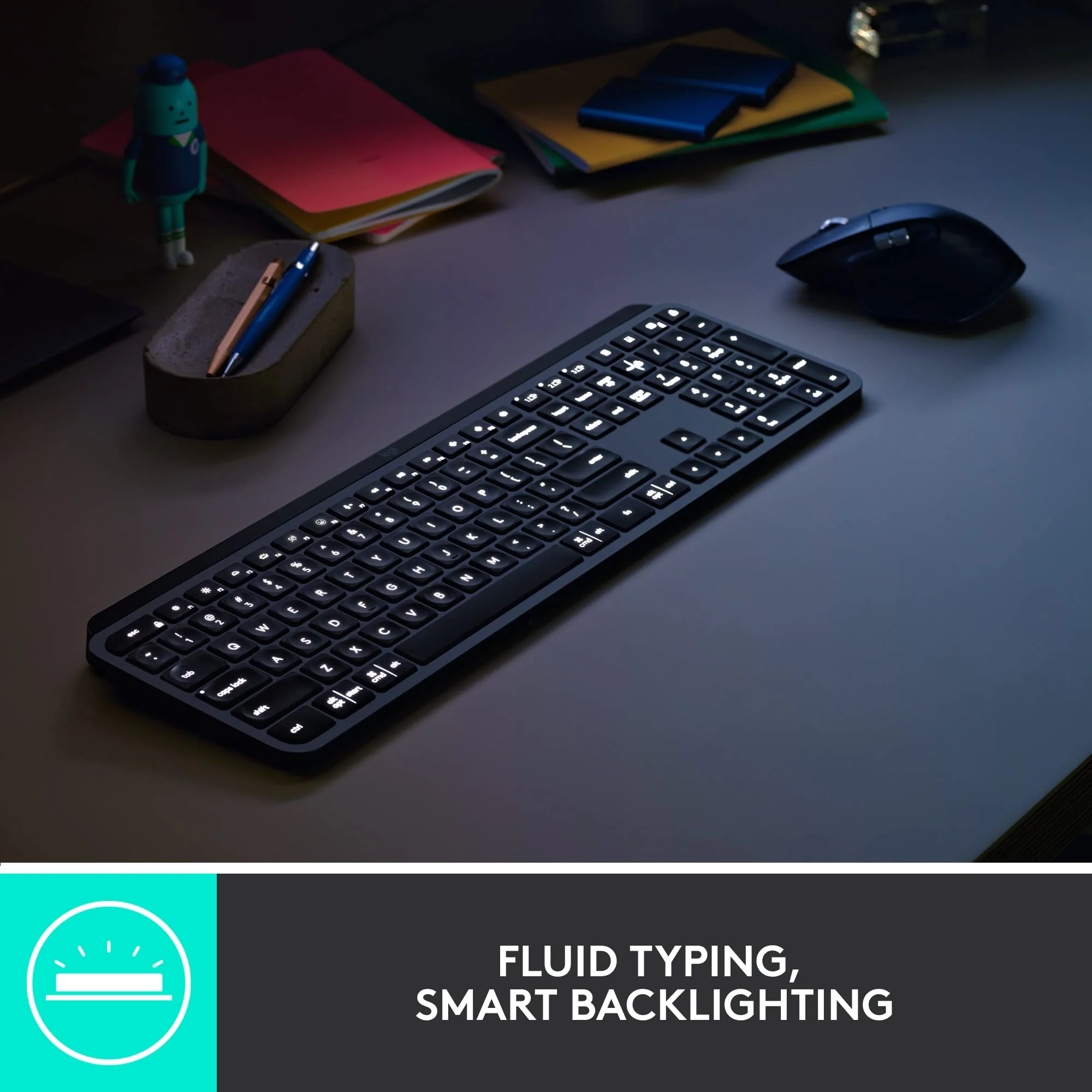 Logitech MX Keys Combo for Business | Gen 2, Full Size Kabellose Tastatur und Kabellose Maus, Spanisches QWERTY - Graphit - Image 2
