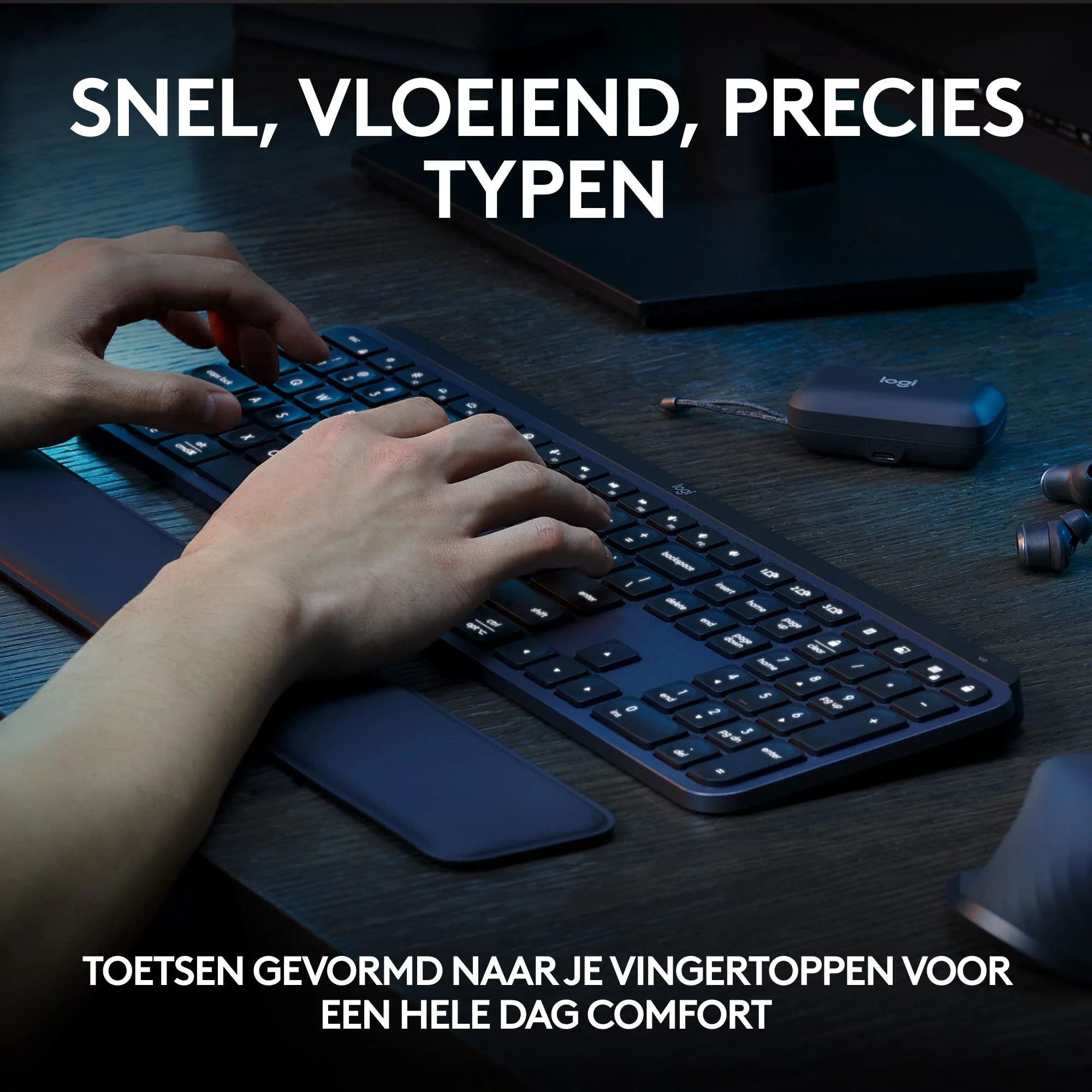 Logitech MX Keys S - Graphit, Englishes QWERTY-Layout - Image 5