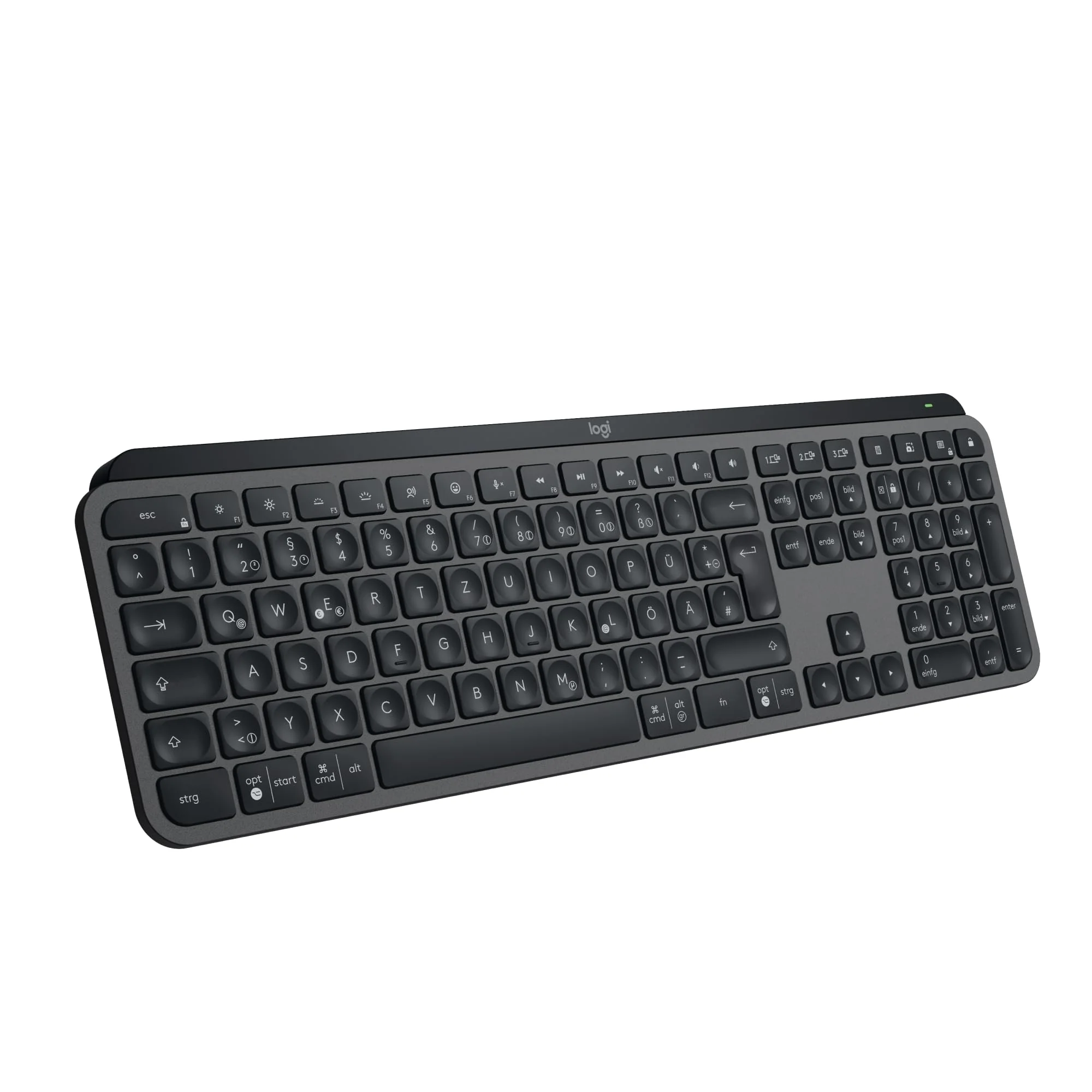 Logitech MX Keys S kabellose Tastatur, Low Profile, Precise Quiet Typing, Programmable , Backlighting, Bluetooth, Rechargeable, für Windows PC/Linux/Chrome/Mac - Graphit, Deutsches QWERTZ-Layout - Image 10