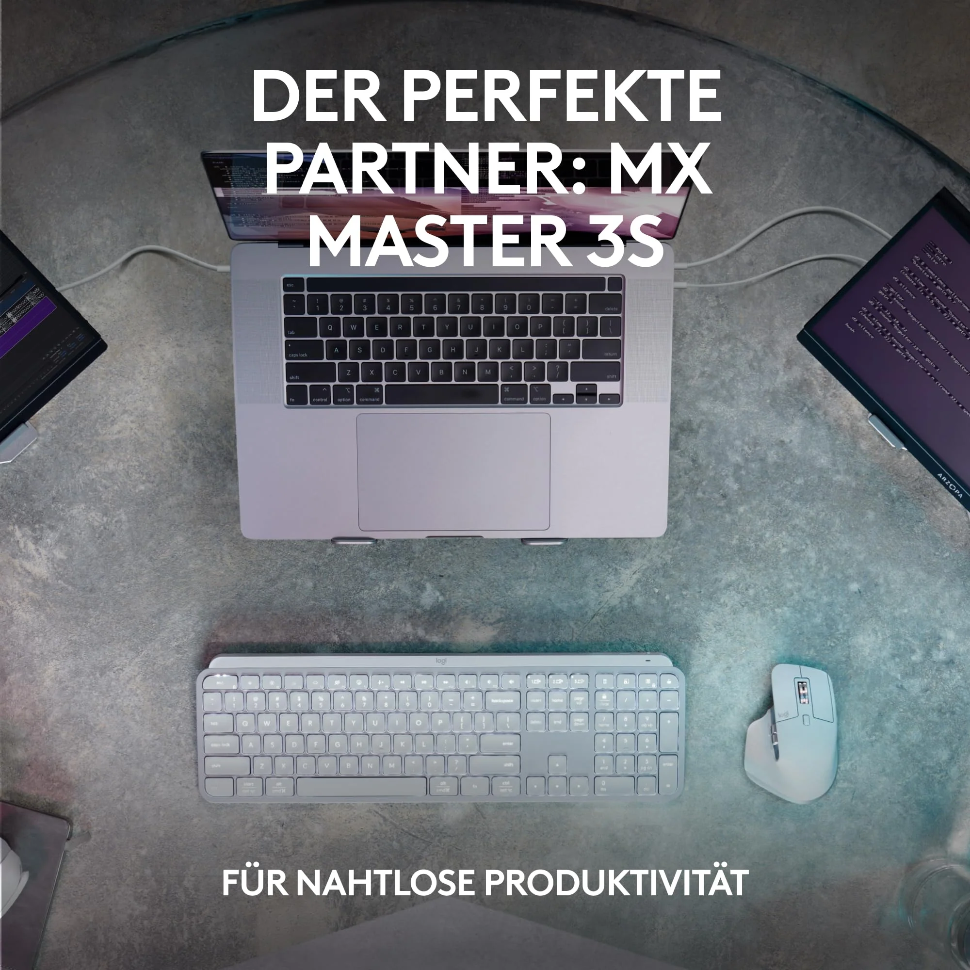 Logitech MX Keys S kabellose Tastatur, Low Profile, Precise Quiet Typing, Programmable , Backlighting, Bluetooth, Rechargeable, für Windows PC/Linux/Chrome/Mac - Graphit, Deutsches QWERTZ-Layout - Image 4