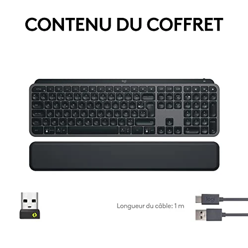 Logitech MX Keys S Plus - Graphit, Französisches AZERTY-Layout - Image 3