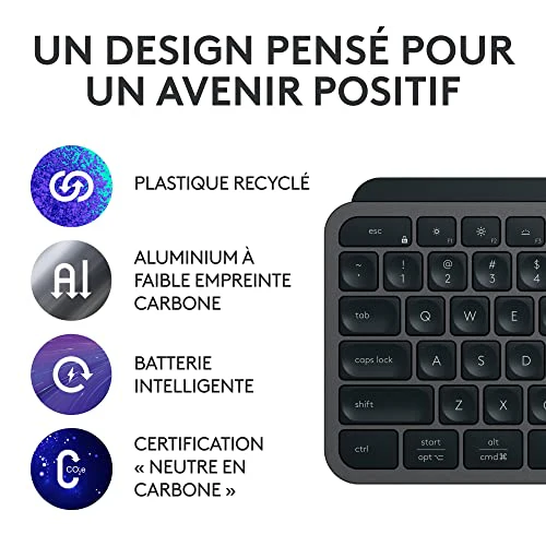 Logitech MX Keys S Plus - Graphit, Französisches AZERTY-Layout - Image 7