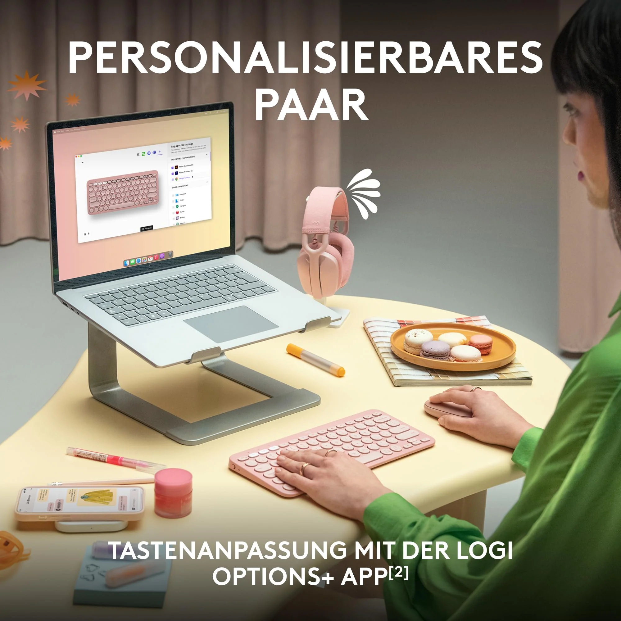 Logitech Pebble 2 Combo, kabellose Tastatur und Maus, leise und mobil, anpassbar, Logi Bolt, Bluetooth, Easy-Switch für Windows, macOS, iPadOS, Chrome, Deutsches QWERTZ-Layout, Grafit - Image 7