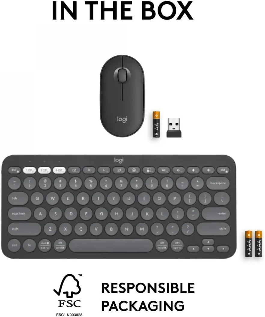 Logitech Pebble 2 Combo - US QWERTY-Layout, Grafit - Image 17