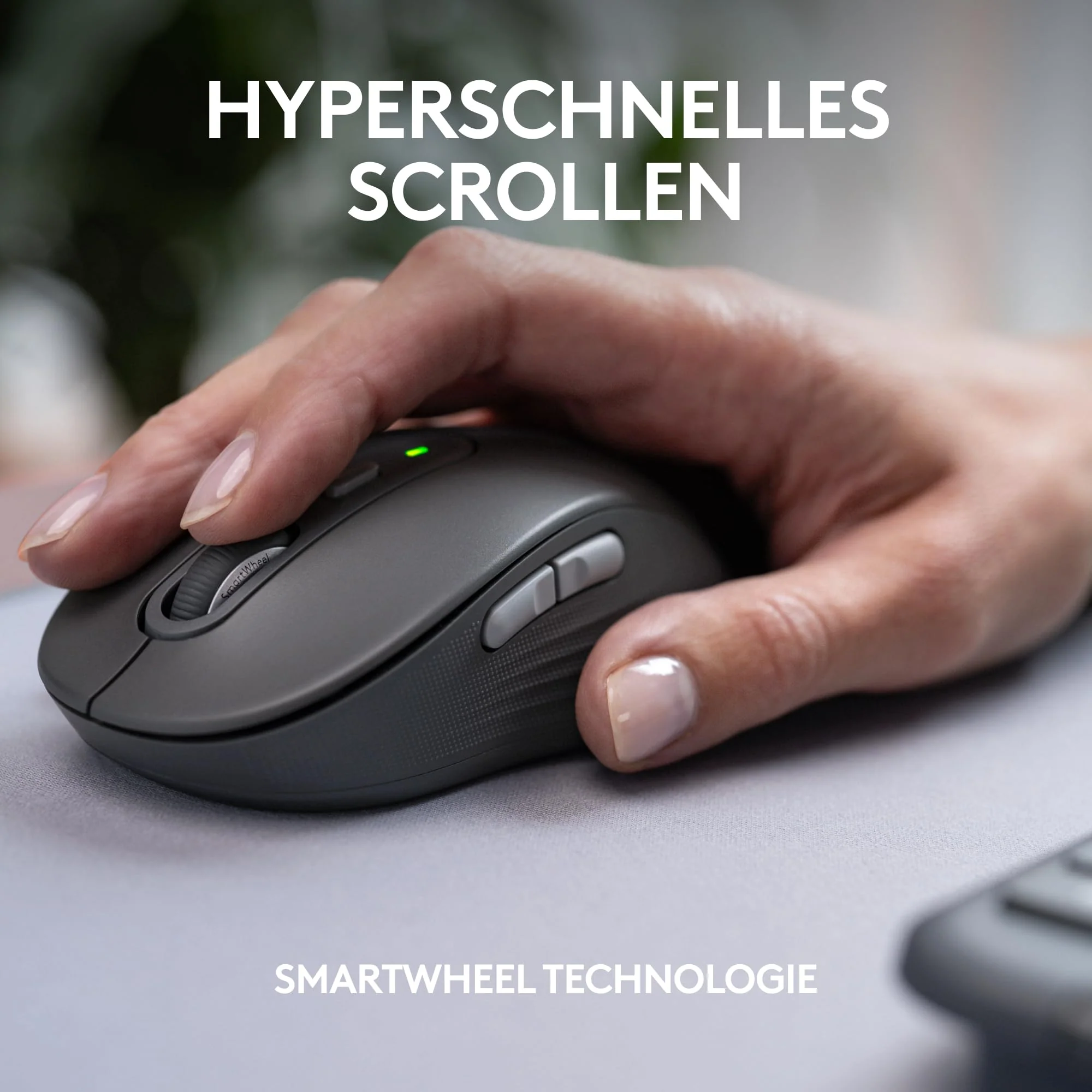 Logitech Signature Slim MK950 for Business kabelloses Tastatur-Maus-Set, leises Tippen, sicherer Empfänger, Bluetooth, weltweit Zertifiziert, Windows/Mac/Chrome/Linux, DEU QWERTZ-Layout, Grafit - Image 10