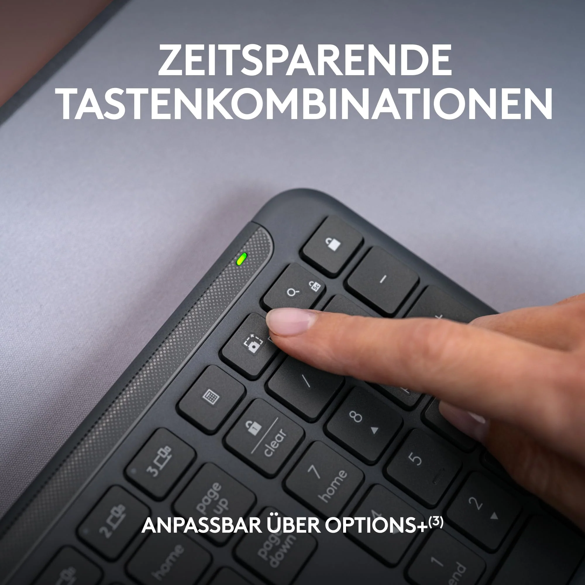Logitech Signature Slim MK950 for Business kabelloses Tastatur-Maus-Set, leises Tippen, sicherer Empfänger, Bluetooth, weltweit Zertifiziert, Windows/Mac/Chrome/Linux, DEU QWERTZ-Layout, Grafit - Image 5