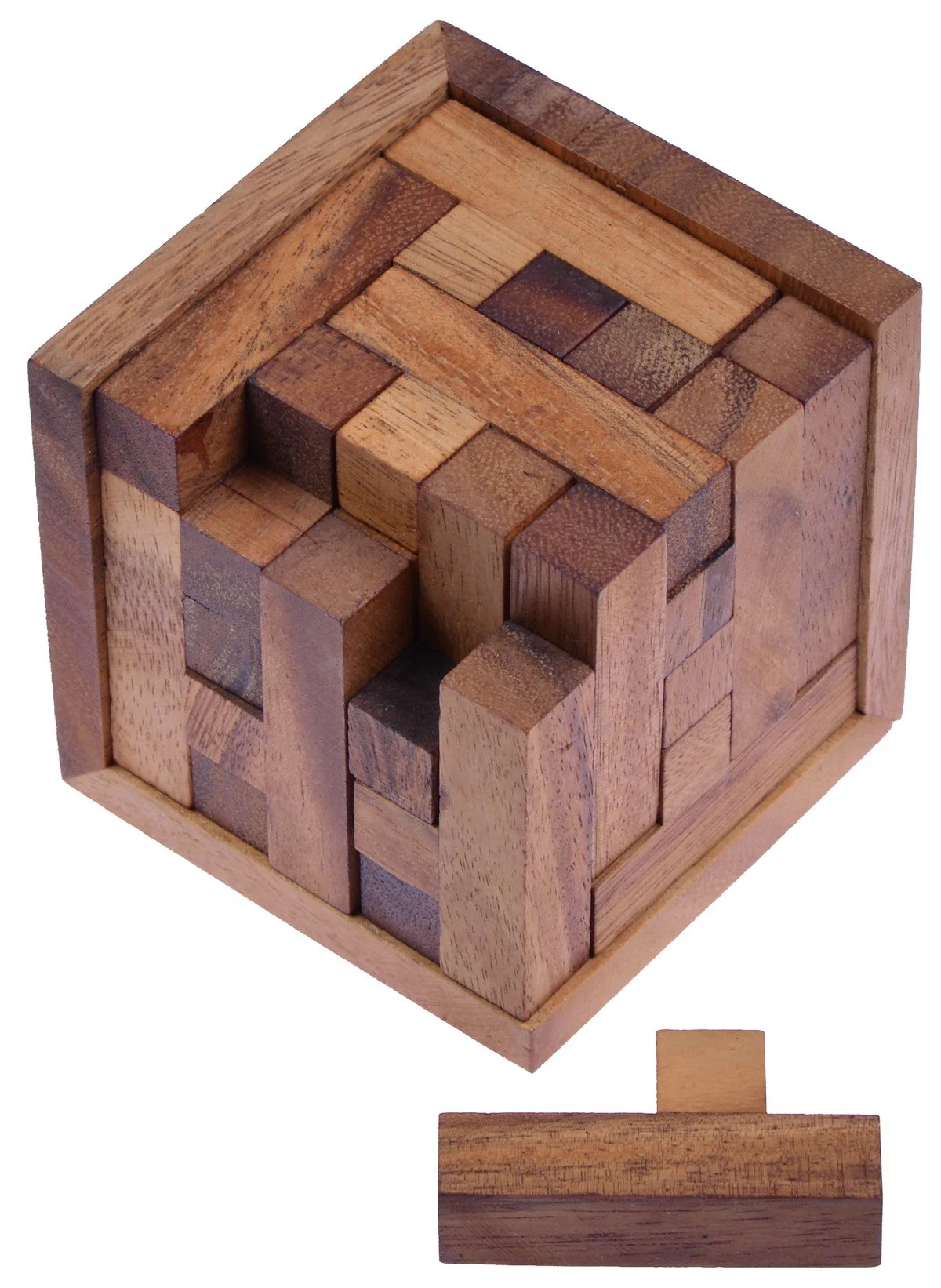 LOGOPLAY Packwürfel 125-3D Puzzle - Denkspiel - Knobelspiel - Geduldspiel - Logikspiel im Holzrahmen - Image 4